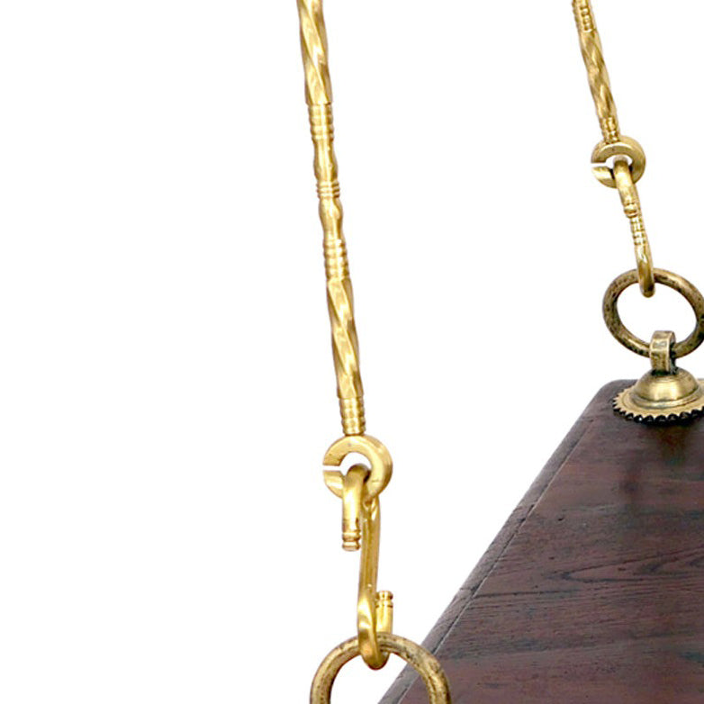 (5ft x 4 pc) Simple Brass Chain Chain