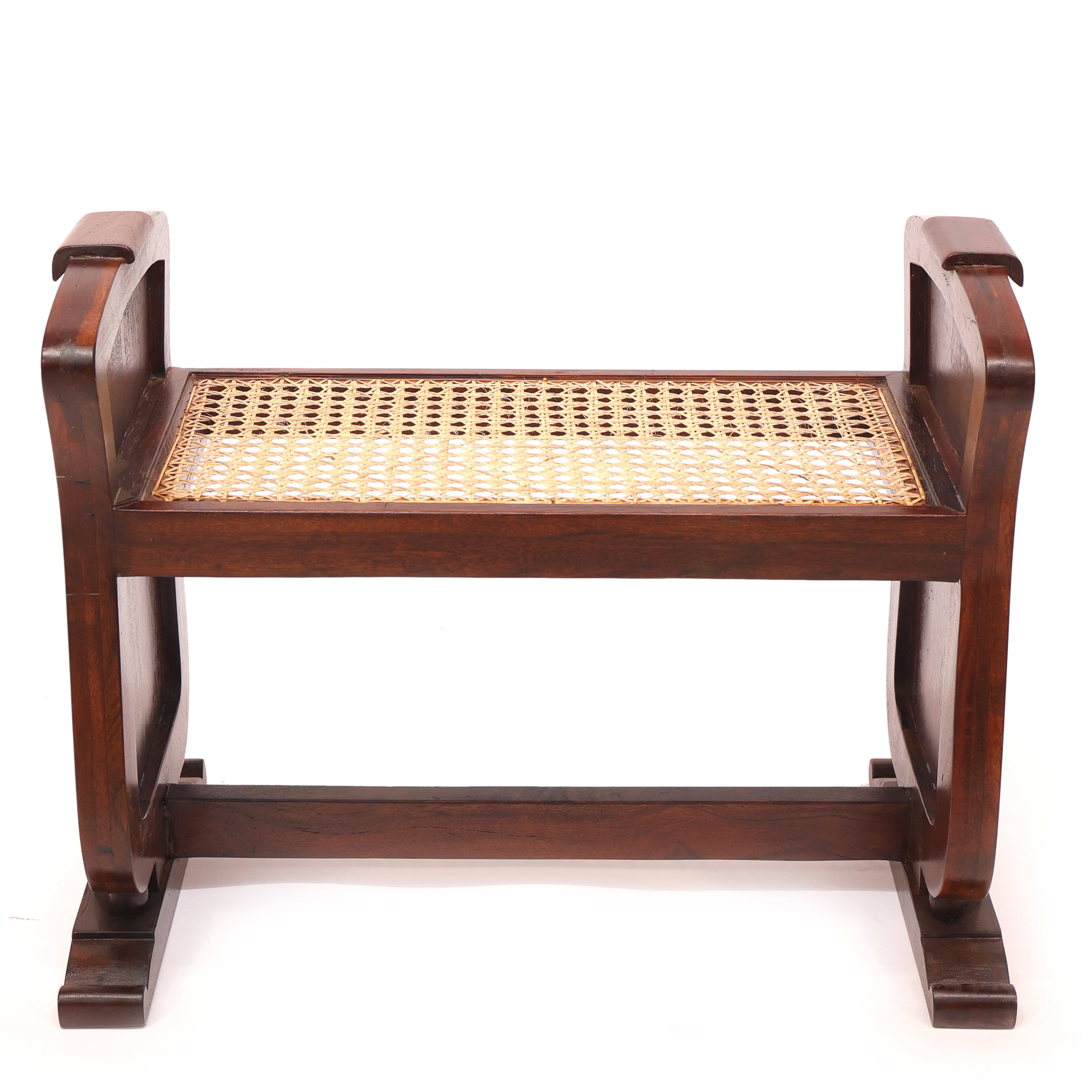 Traditional Seating Height Cane Stool Stool