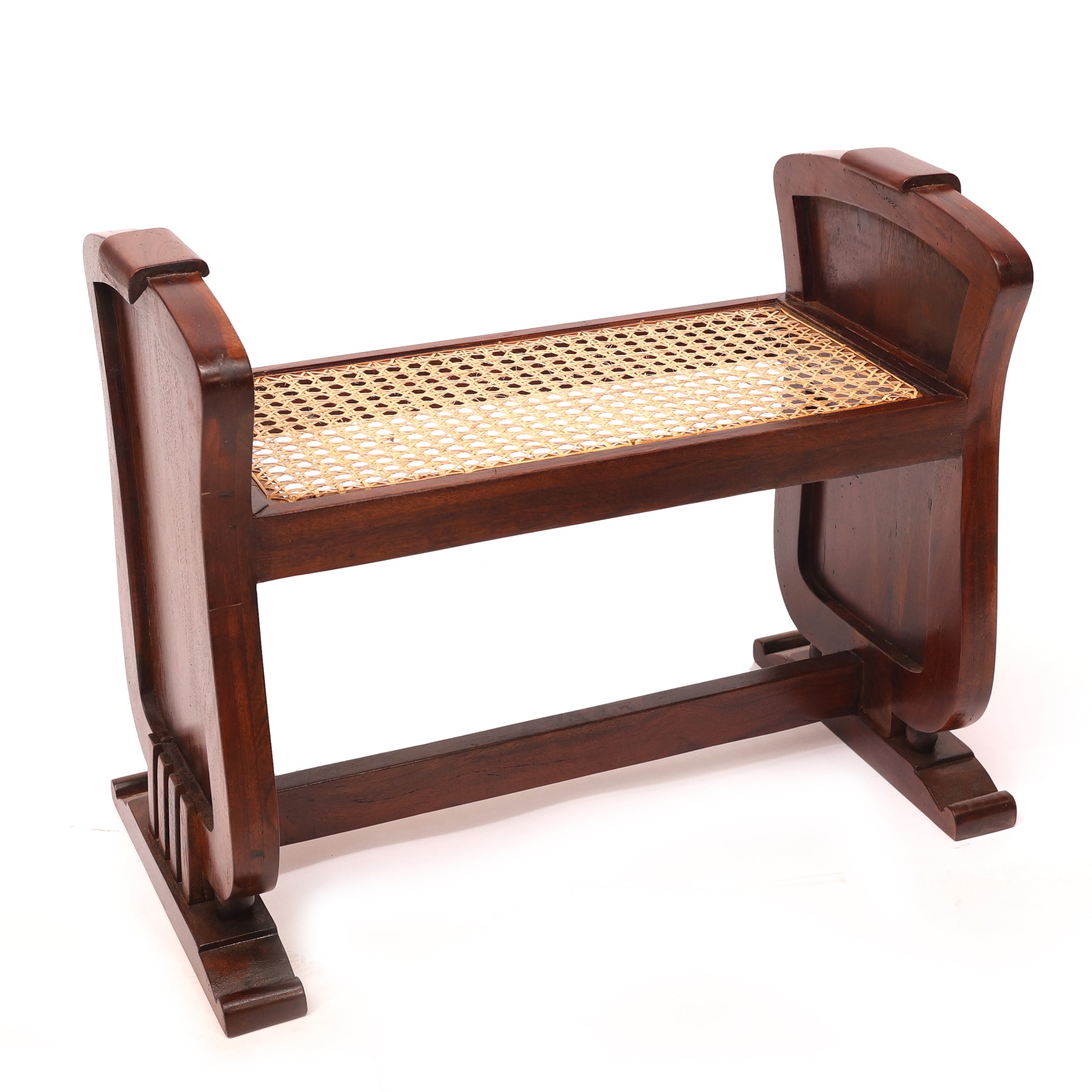 Traditional Seating Height Cane Stool Stool