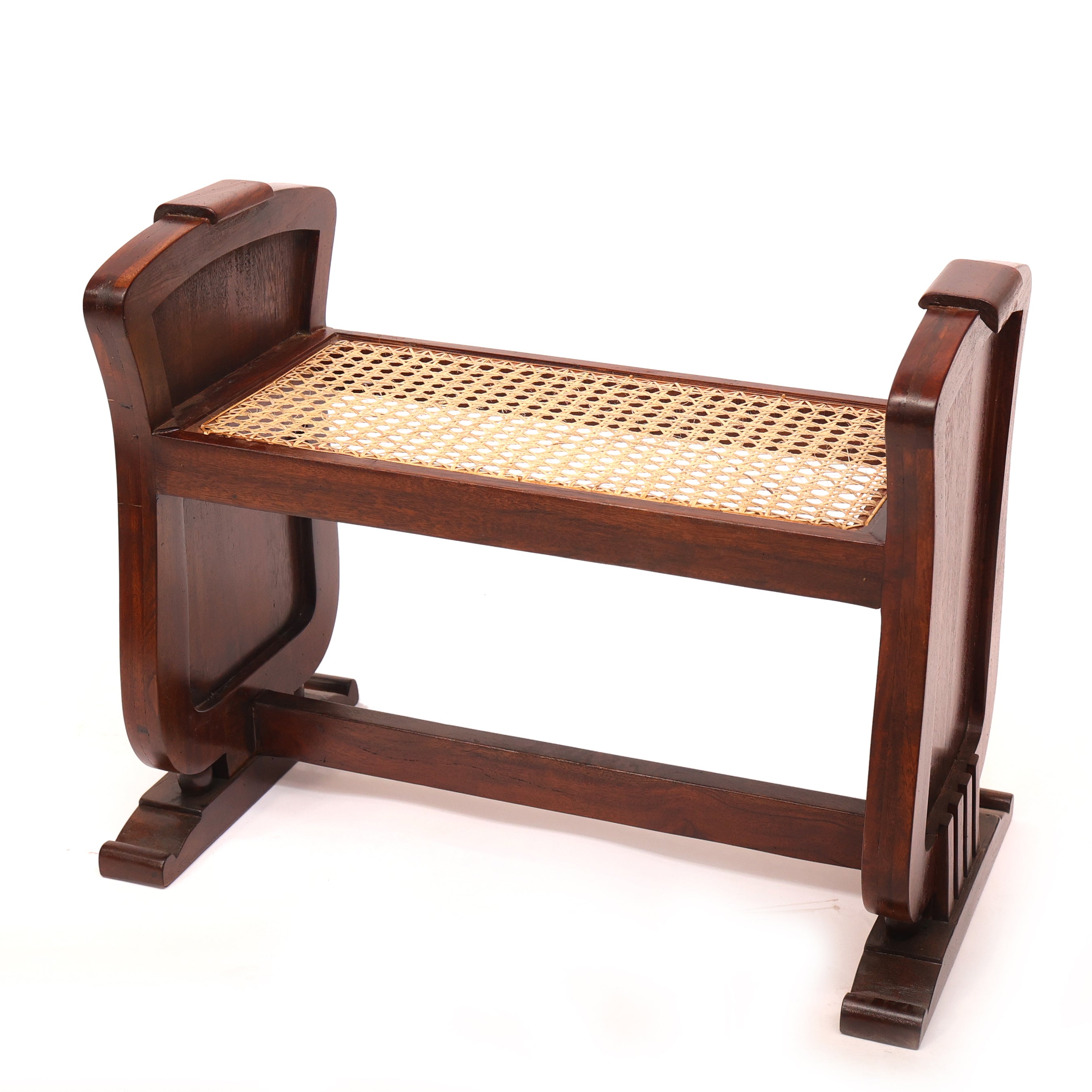 Traditional Seating Height Cane Stool Stool