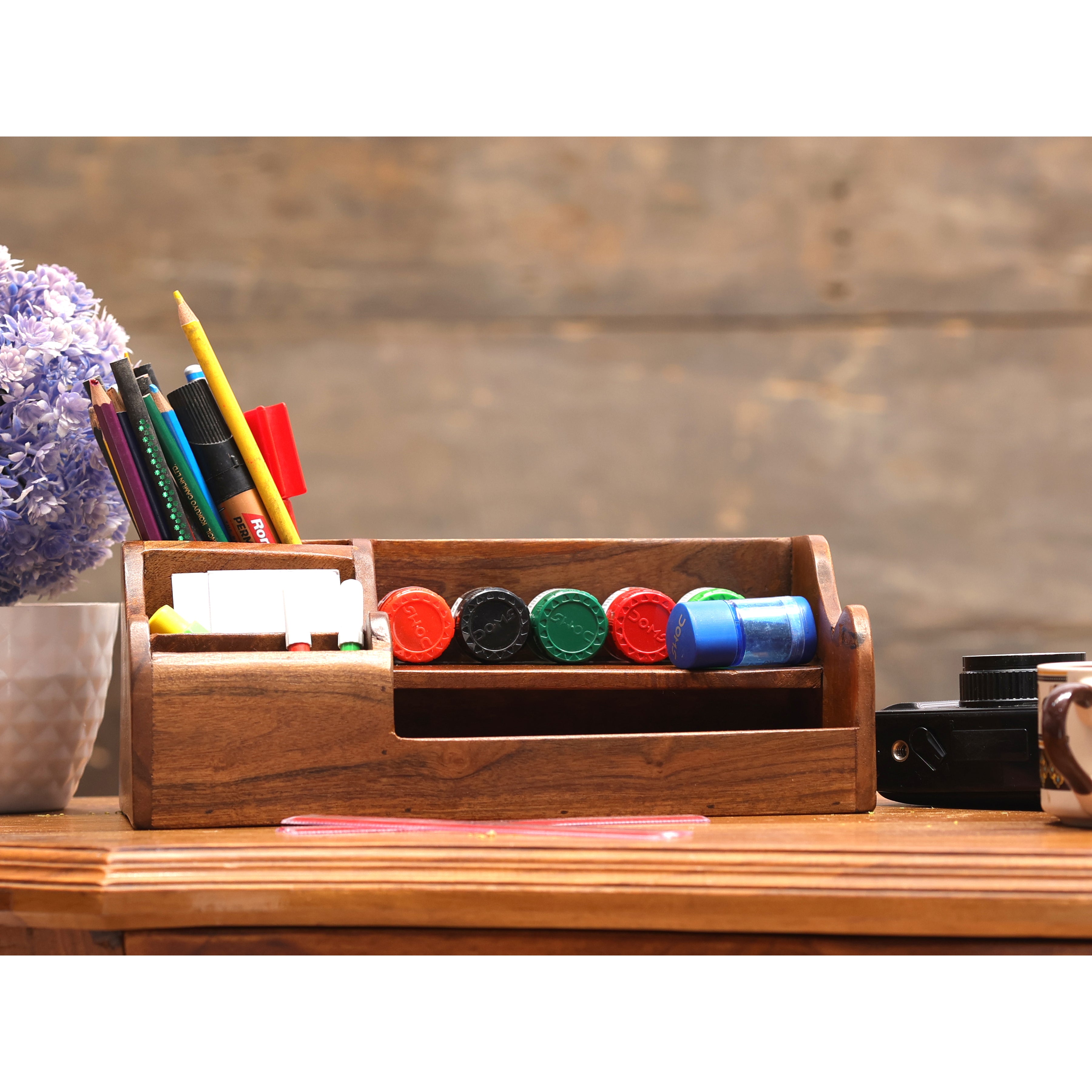 5-Section Pen/Pencil Holder Desk Organizer