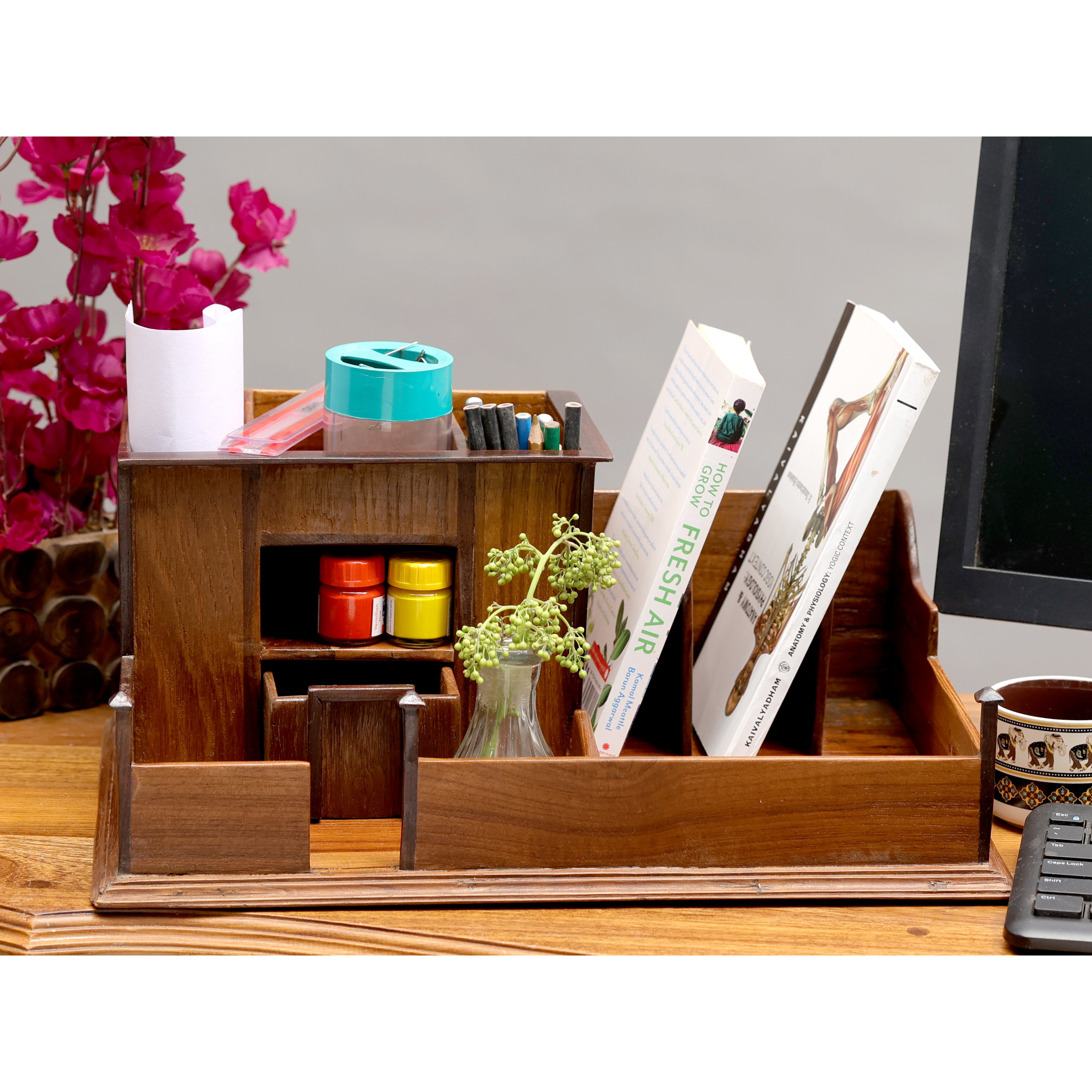 Heritage Handmade Wooden Home Desk-organiser Desk Organizer