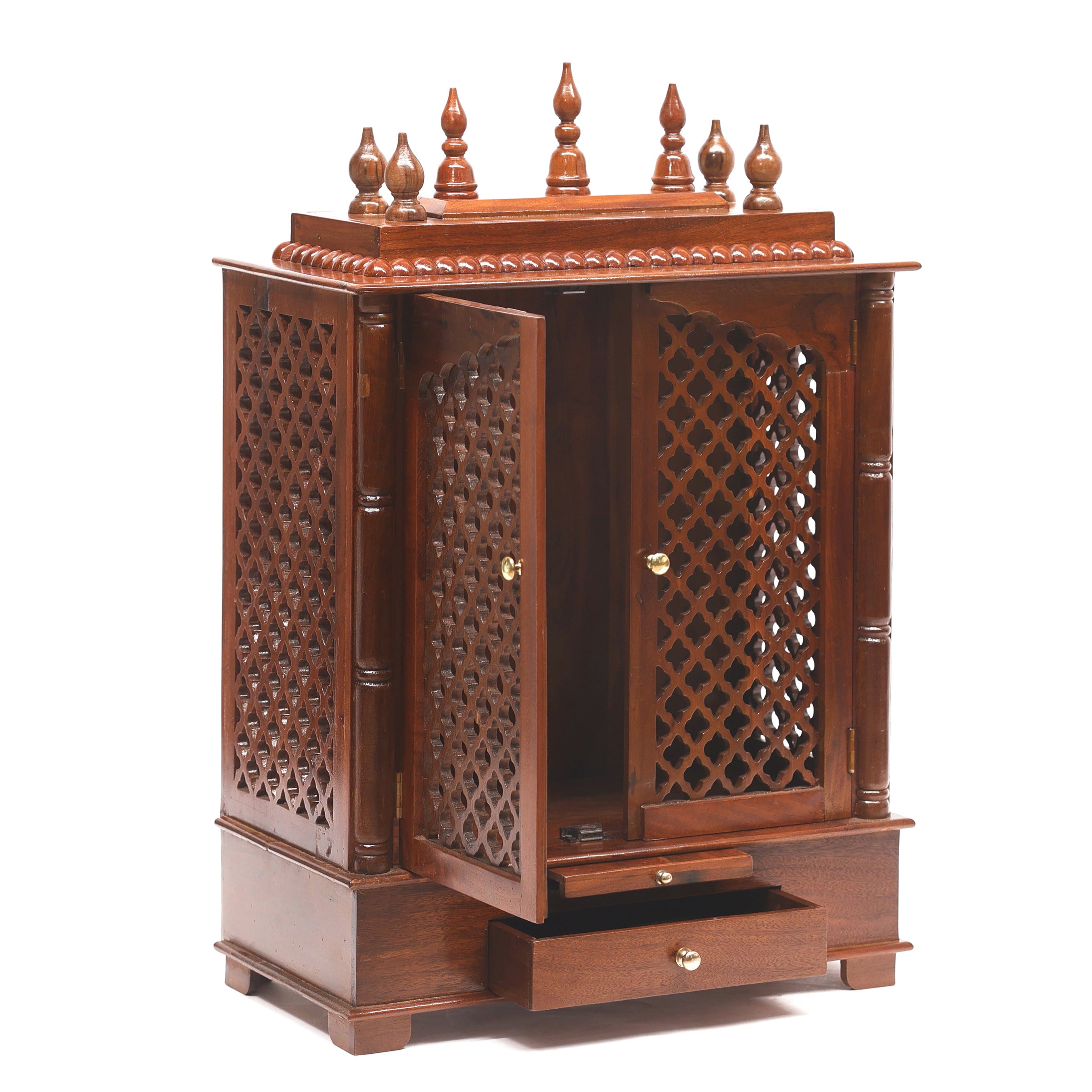 Wooden Carved Jhali Door Temple Temple