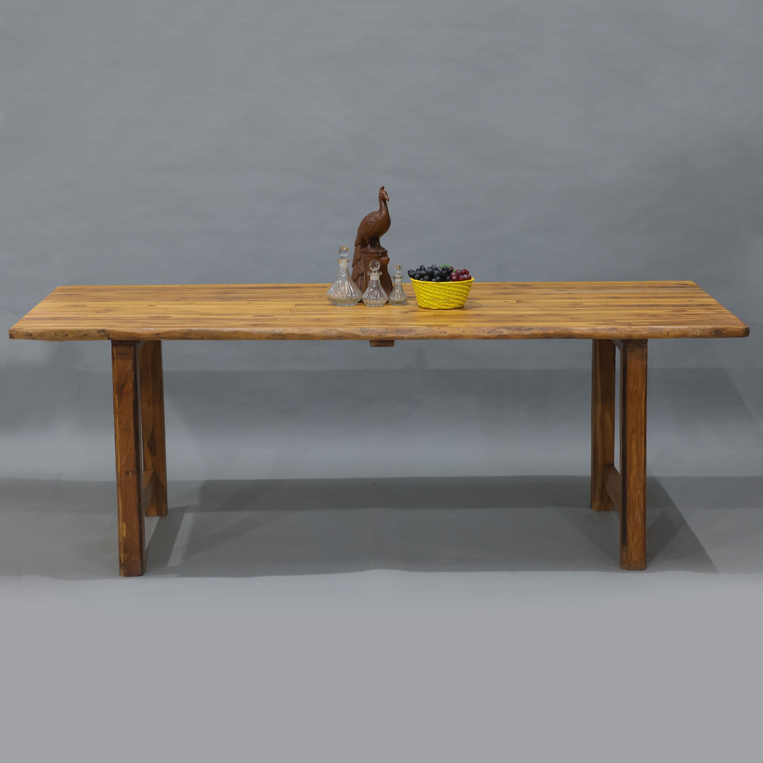 Heritage finish Teak Long Table Dining Table