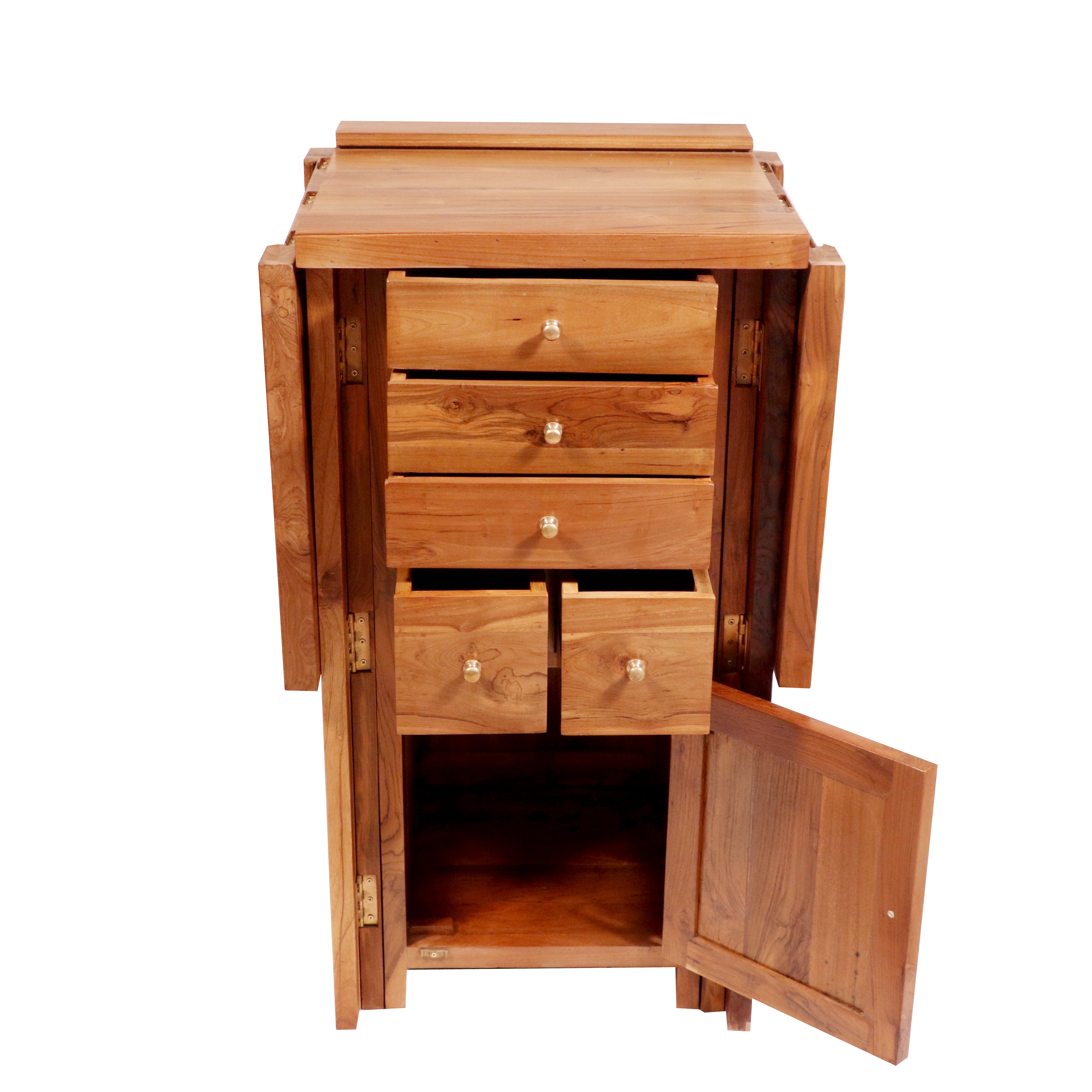 Montage Modern Designed Multi-Storage Handmade Wooden Kitchen Island for Home Kitchen Island