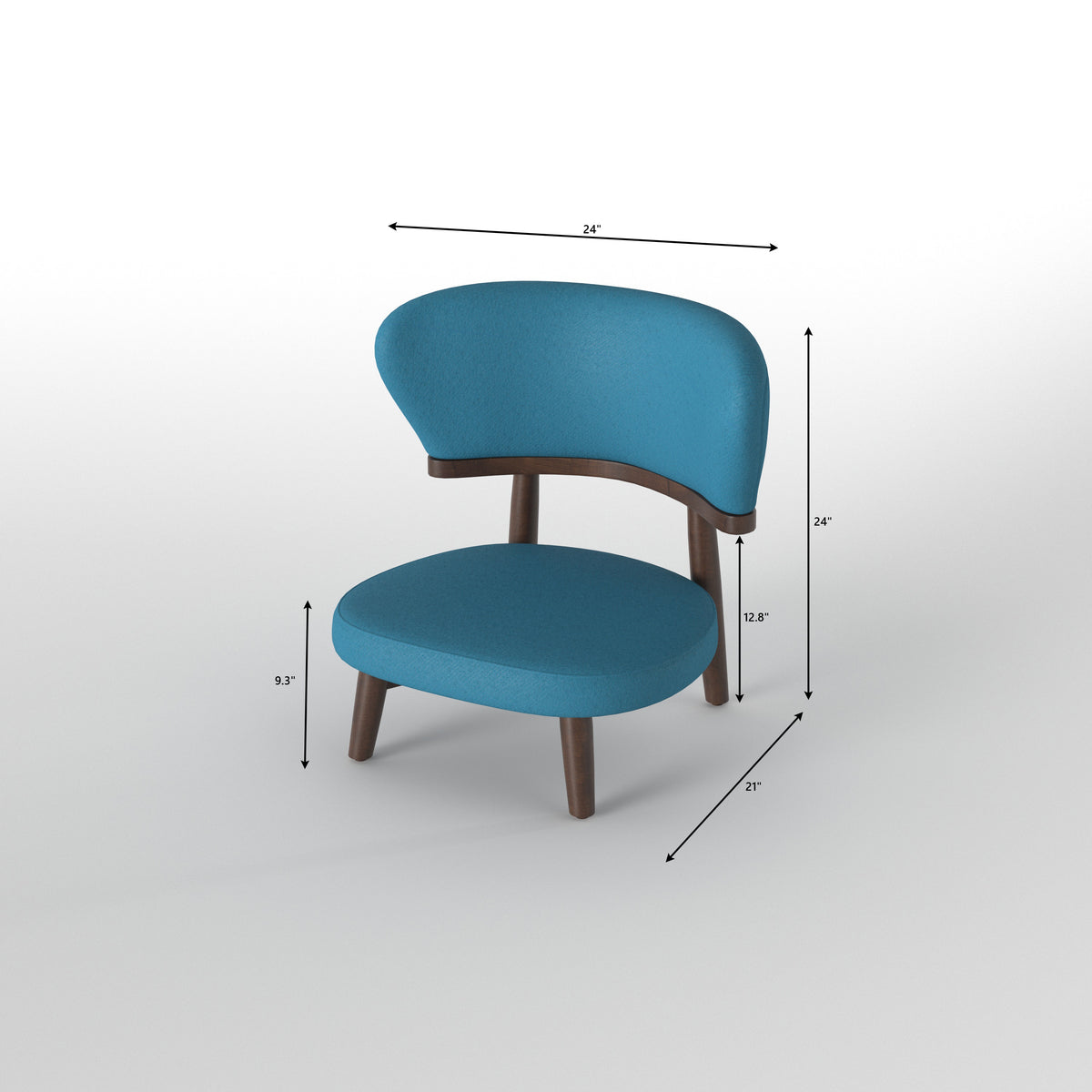 Contemporary Rectangular Dining Table with Curved Upholstered Chairs Japanese Dining Set