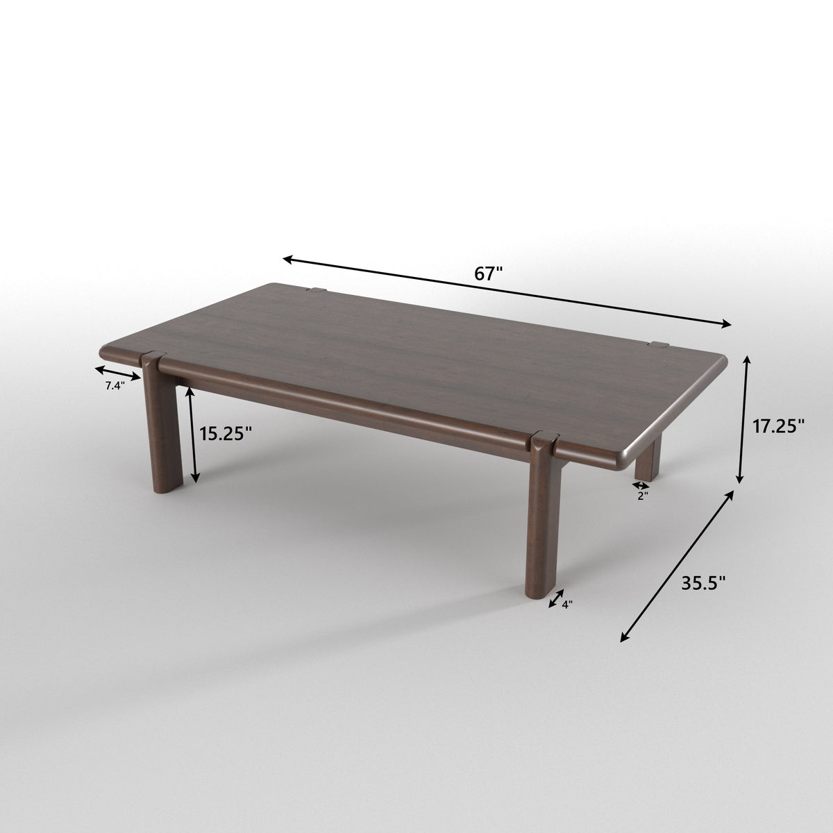 Solid-Profile Rectangular Dining Table with Framed Upholstered Chairs Japanese Dining Set