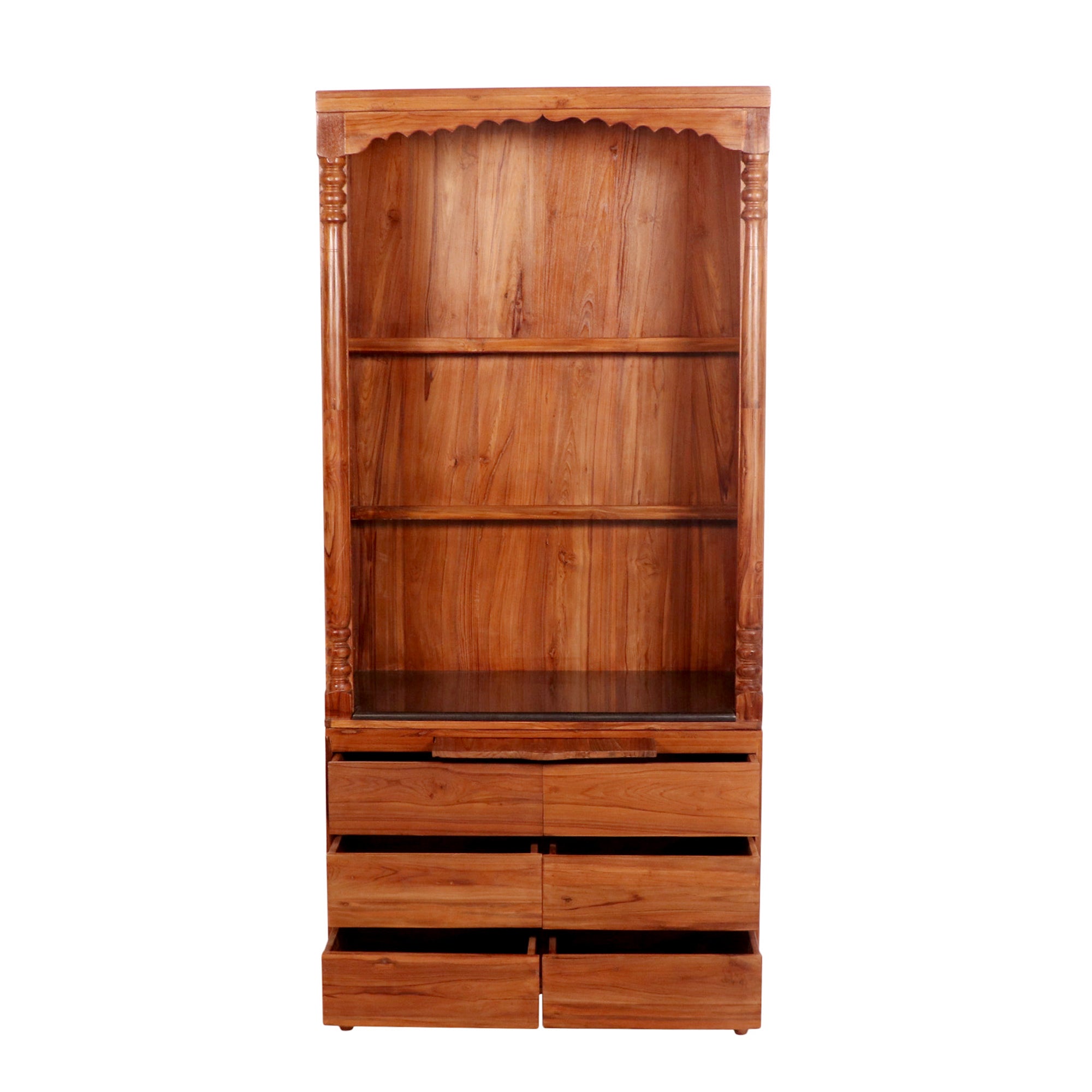 Teak wood 2 Part Temple cabinet Temple