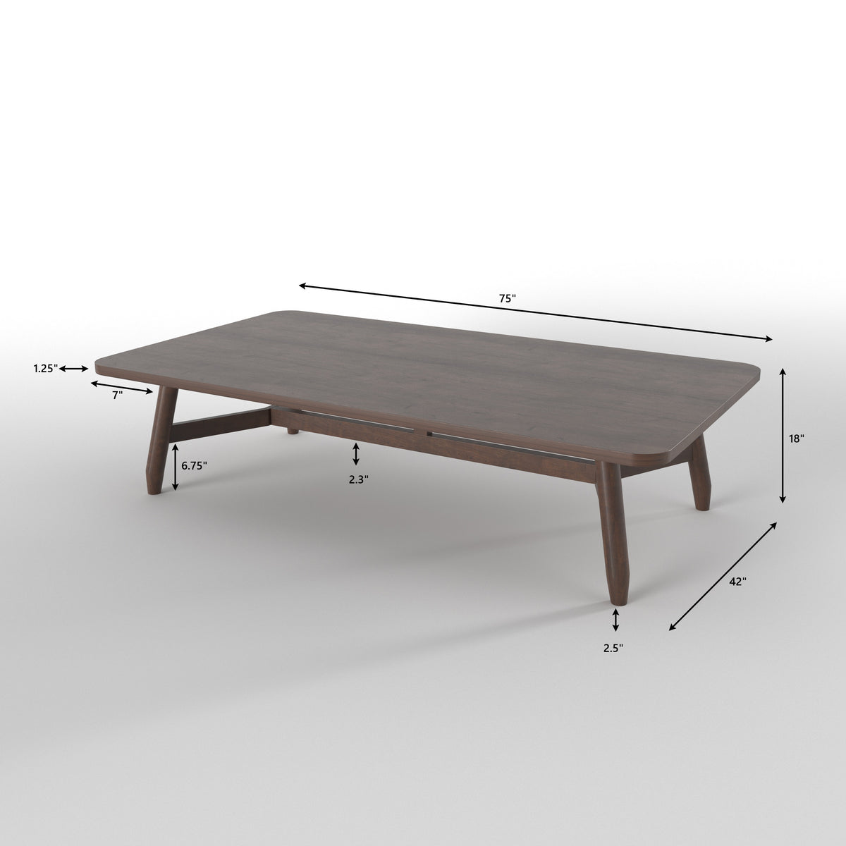 Elongated Dining Table with Rounded Backrest Chairs Japanese Dining Set