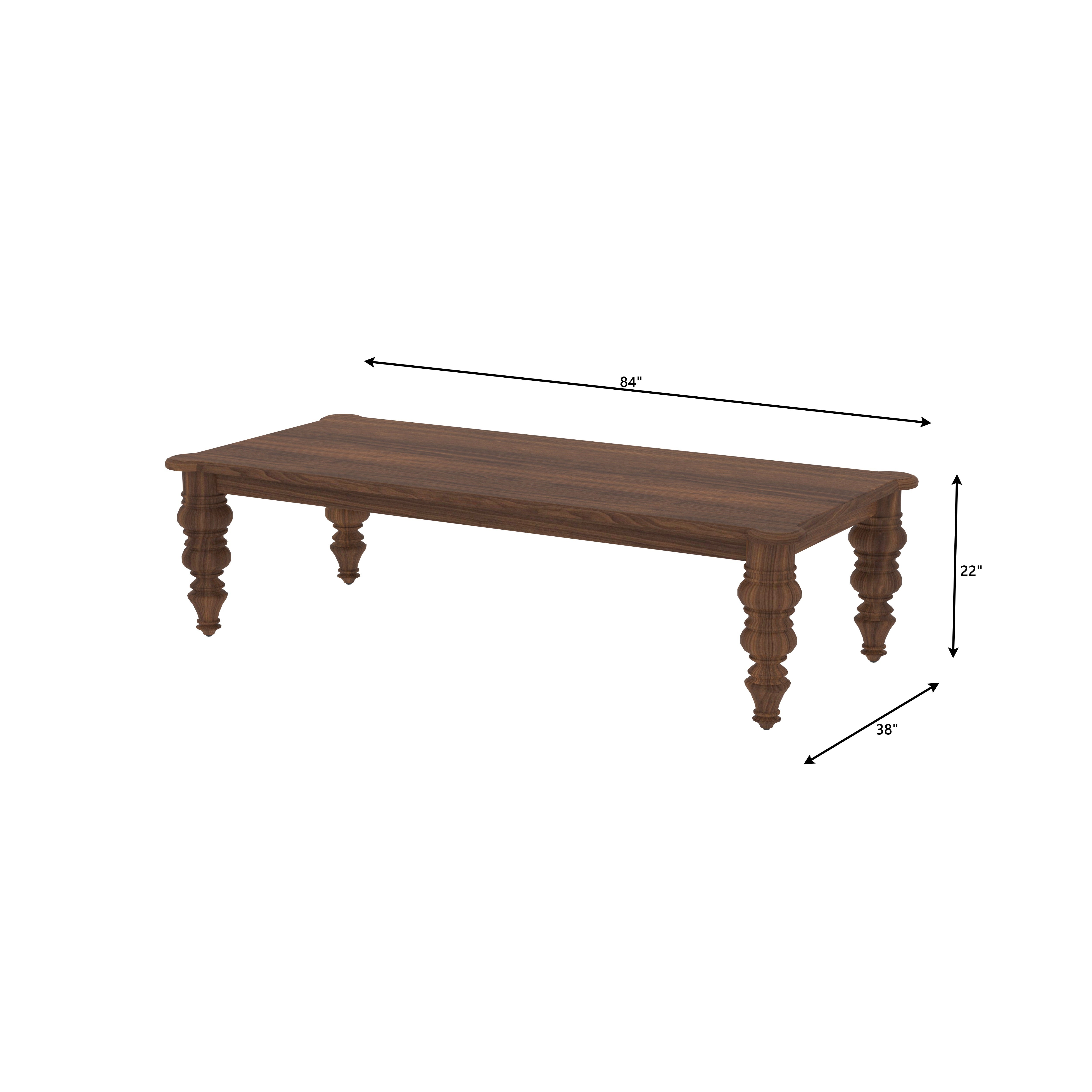 Premium Wooden Dining Set - 6 Seater Solid Wood Table with Woven Chairs Dining Set