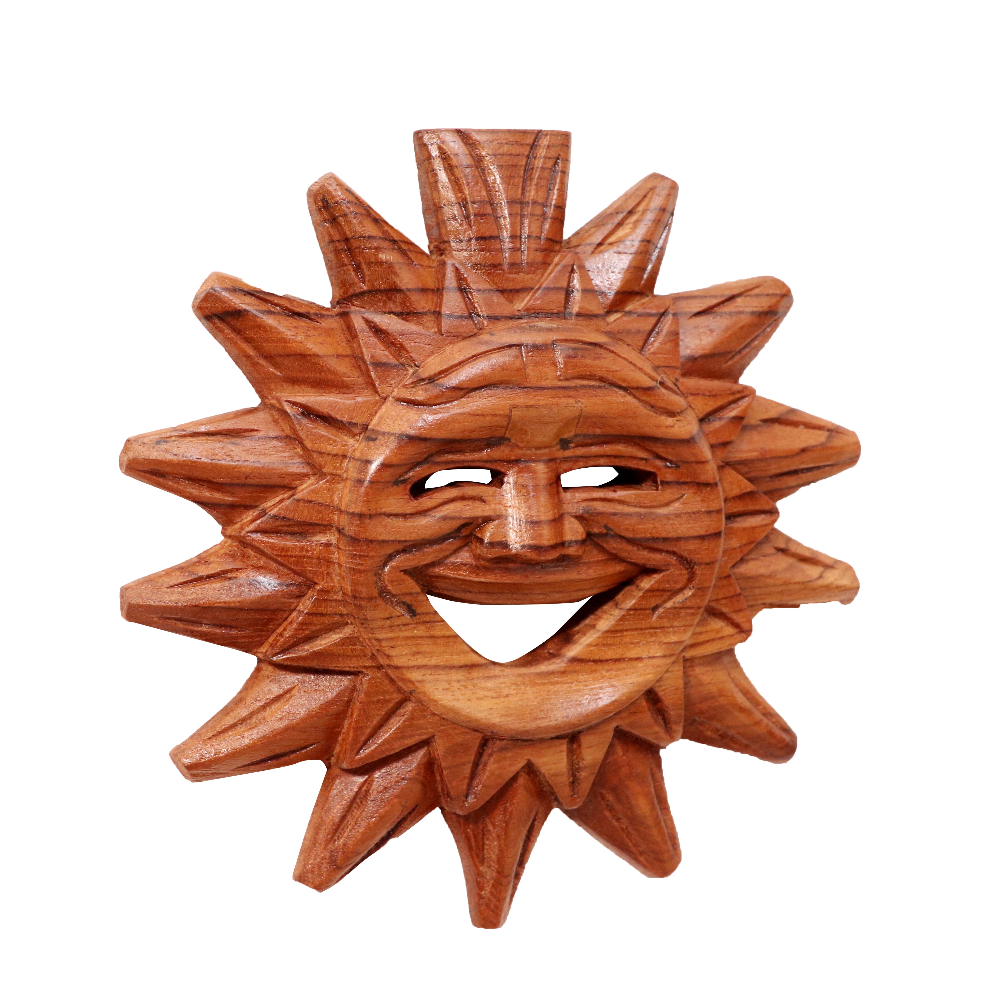 Southern Smiling Sun Style Handmade Antique Wooden Wall Decor for Home Wall Decor