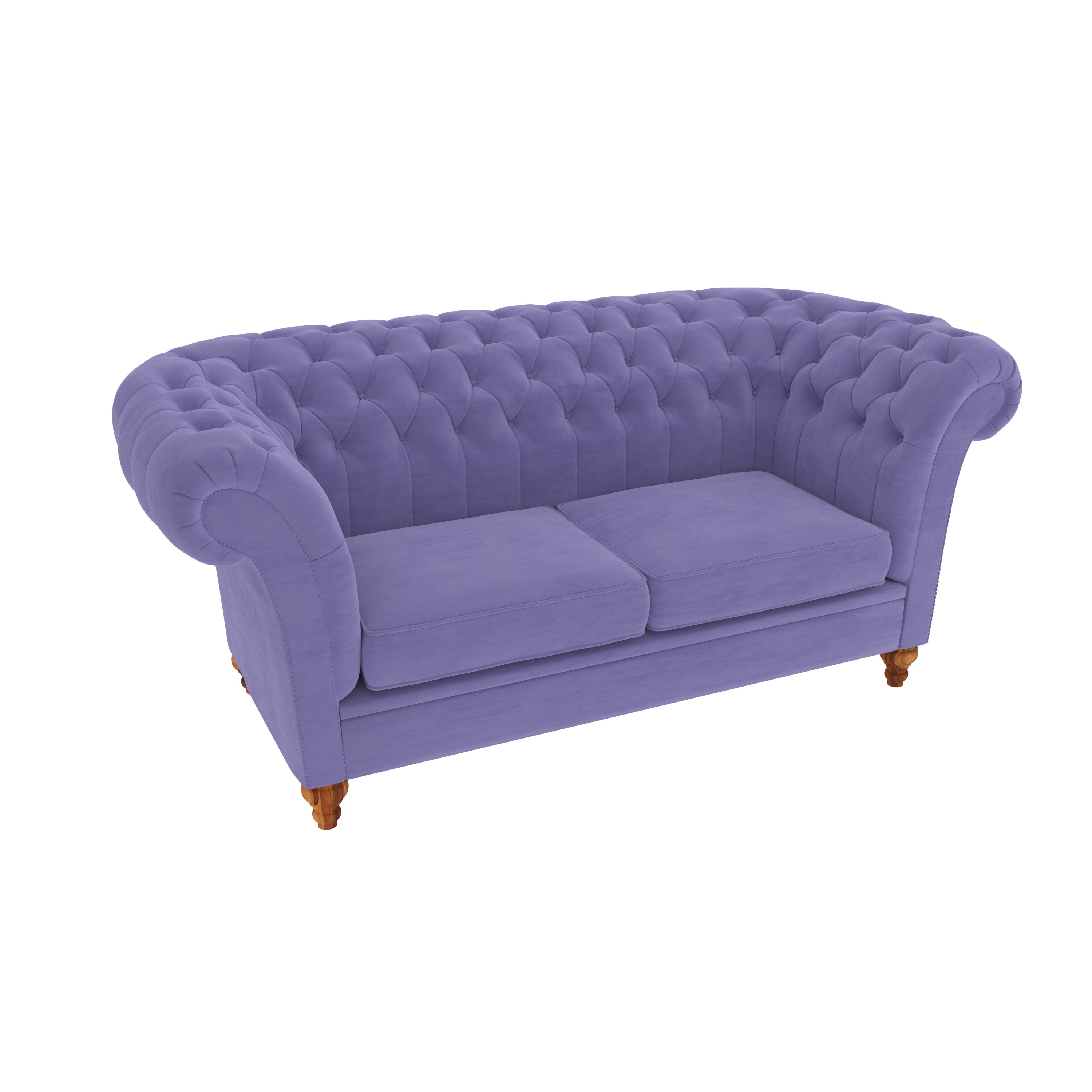 Crimson Purple Pastel Coloured Comfort Large 2 Seater Sofa + Center Table for Home Sofa