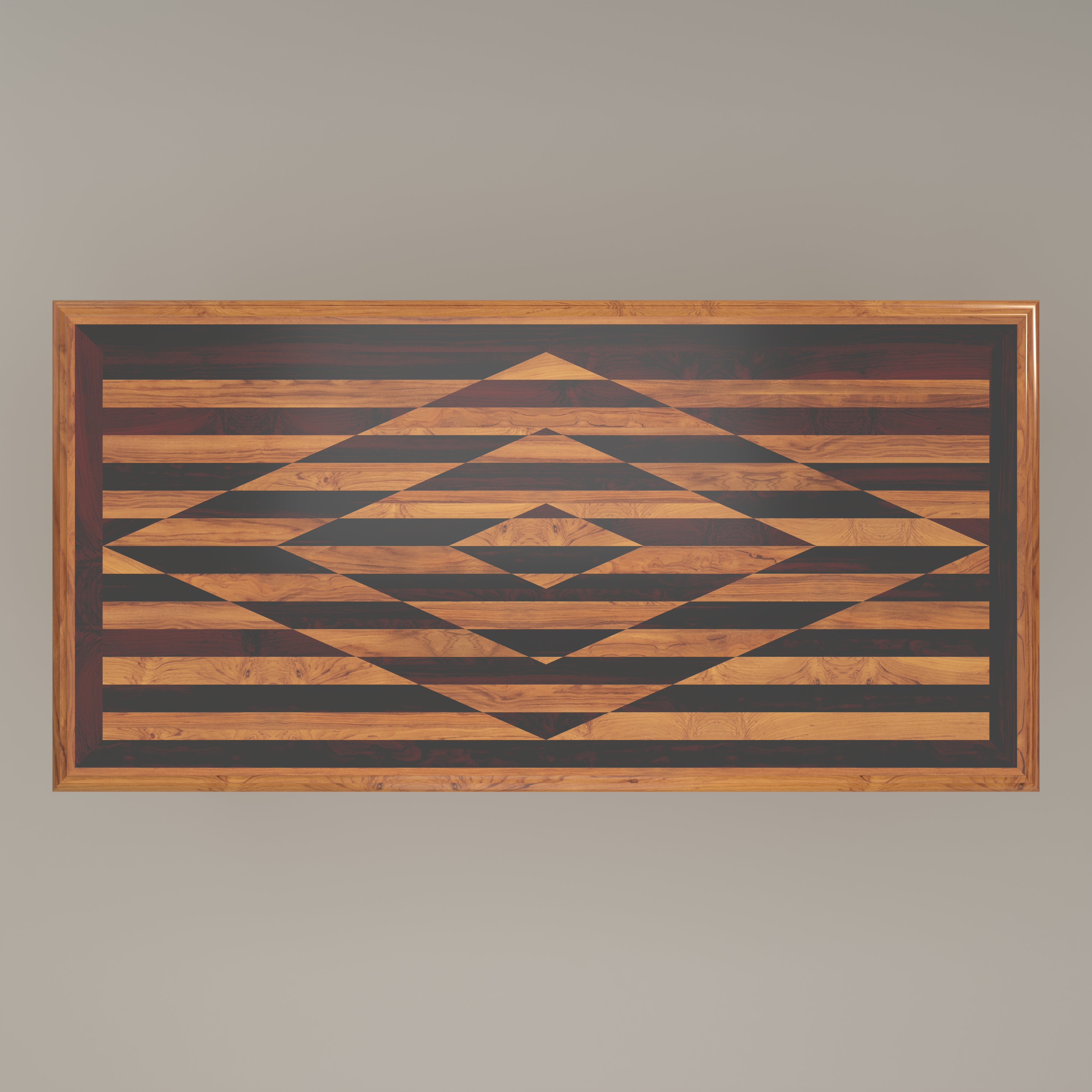 Elegant Top Strip Style Teak Wooden Dining Table Dining Table