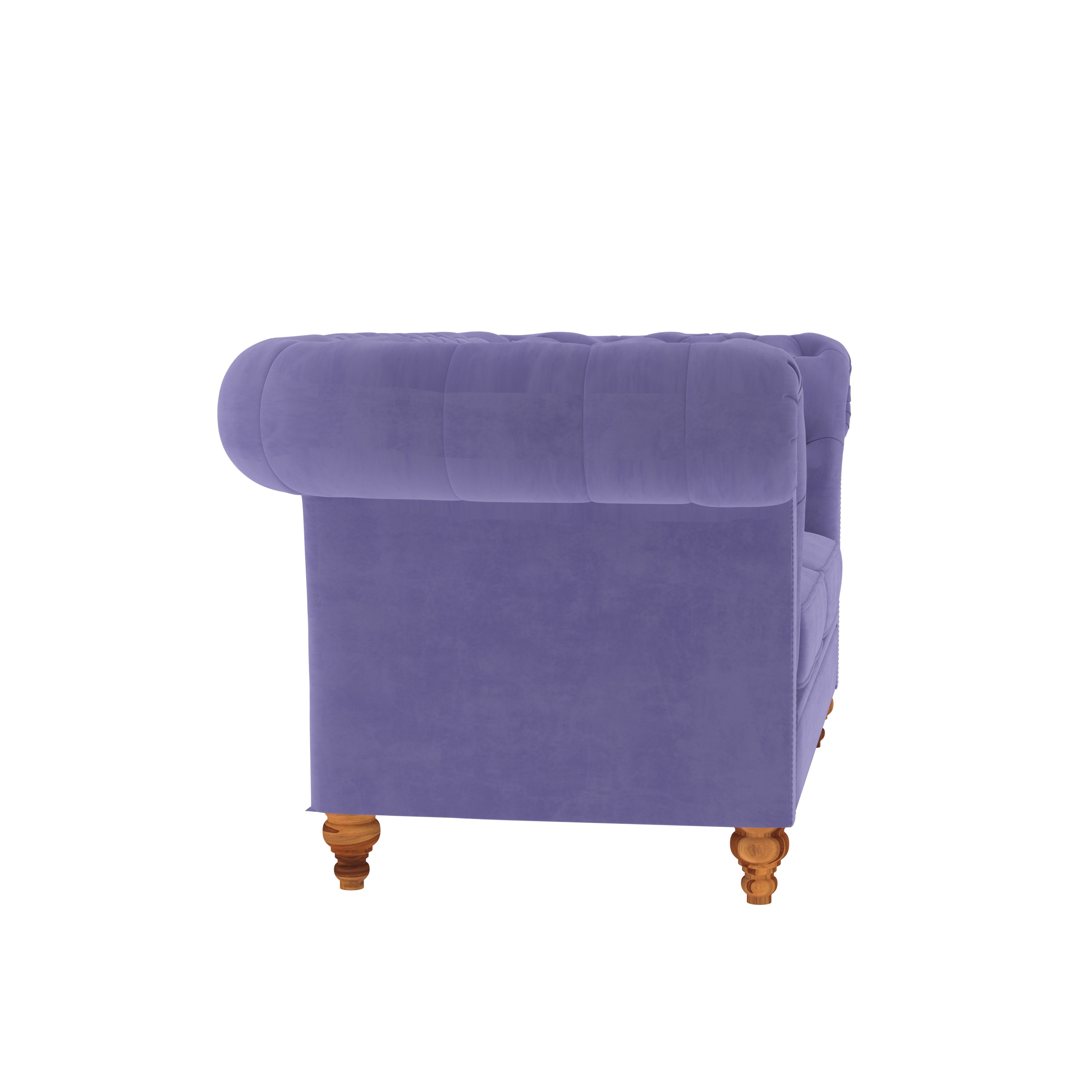 Crimson Purple Pastel Coloured Comfort Large 2 Seater Sofa + Center Table for Home Sofa