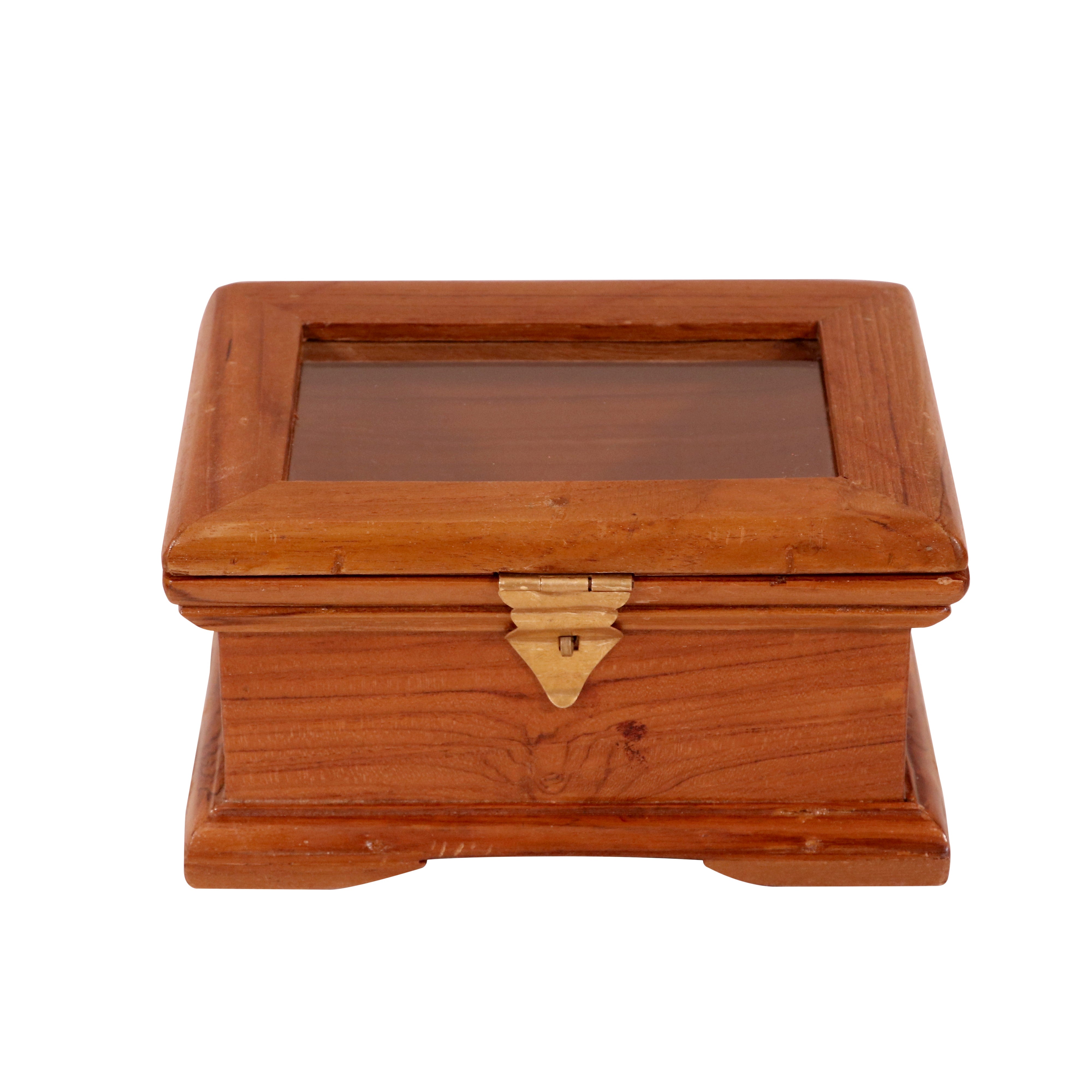 Optimised Colonial Handmade Top Mirror Vintage Wooden Jewelry Box Wooden Box