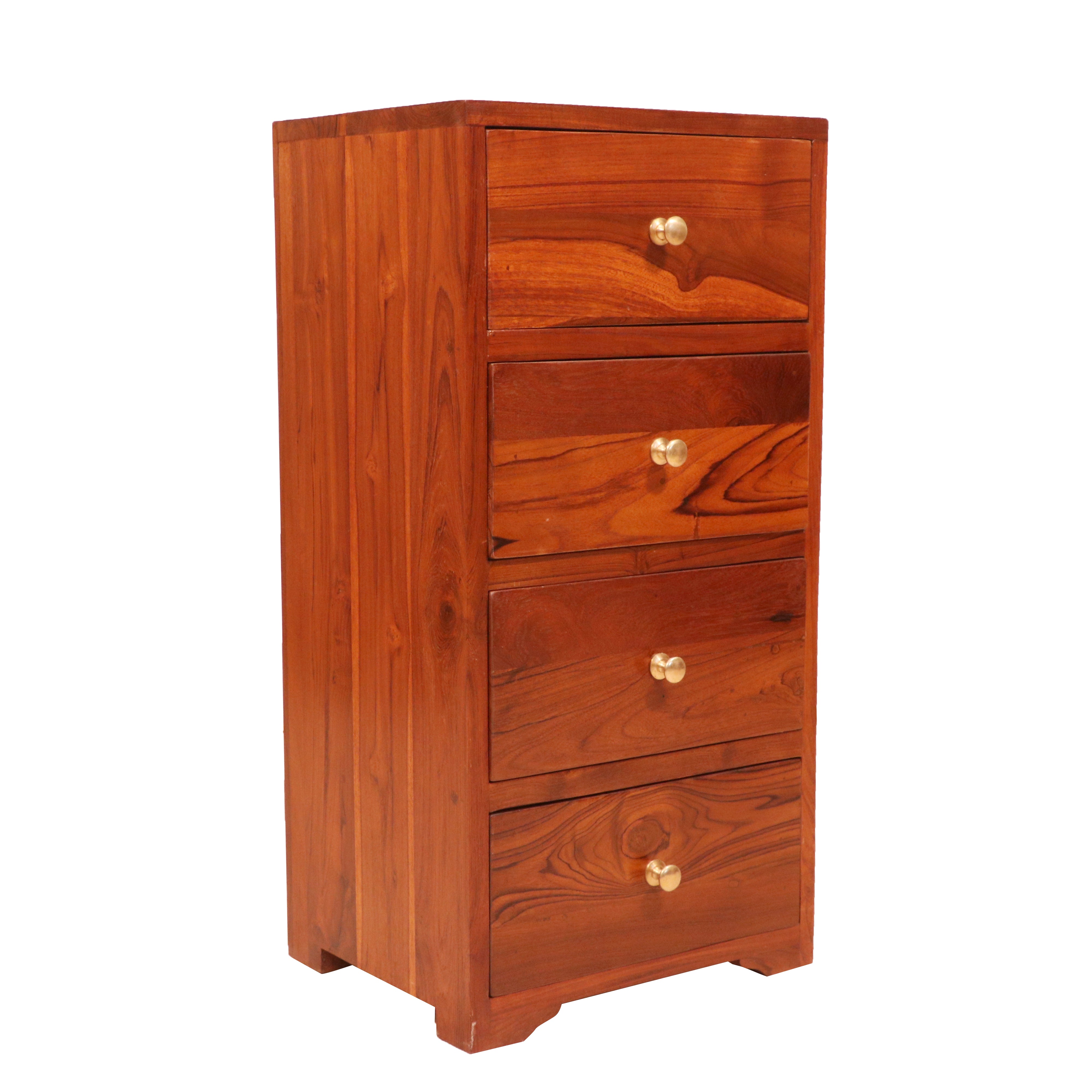 Travers Rede Themed Handmade Classic Wooden four Chest Drawers for Office Drawer's Chest