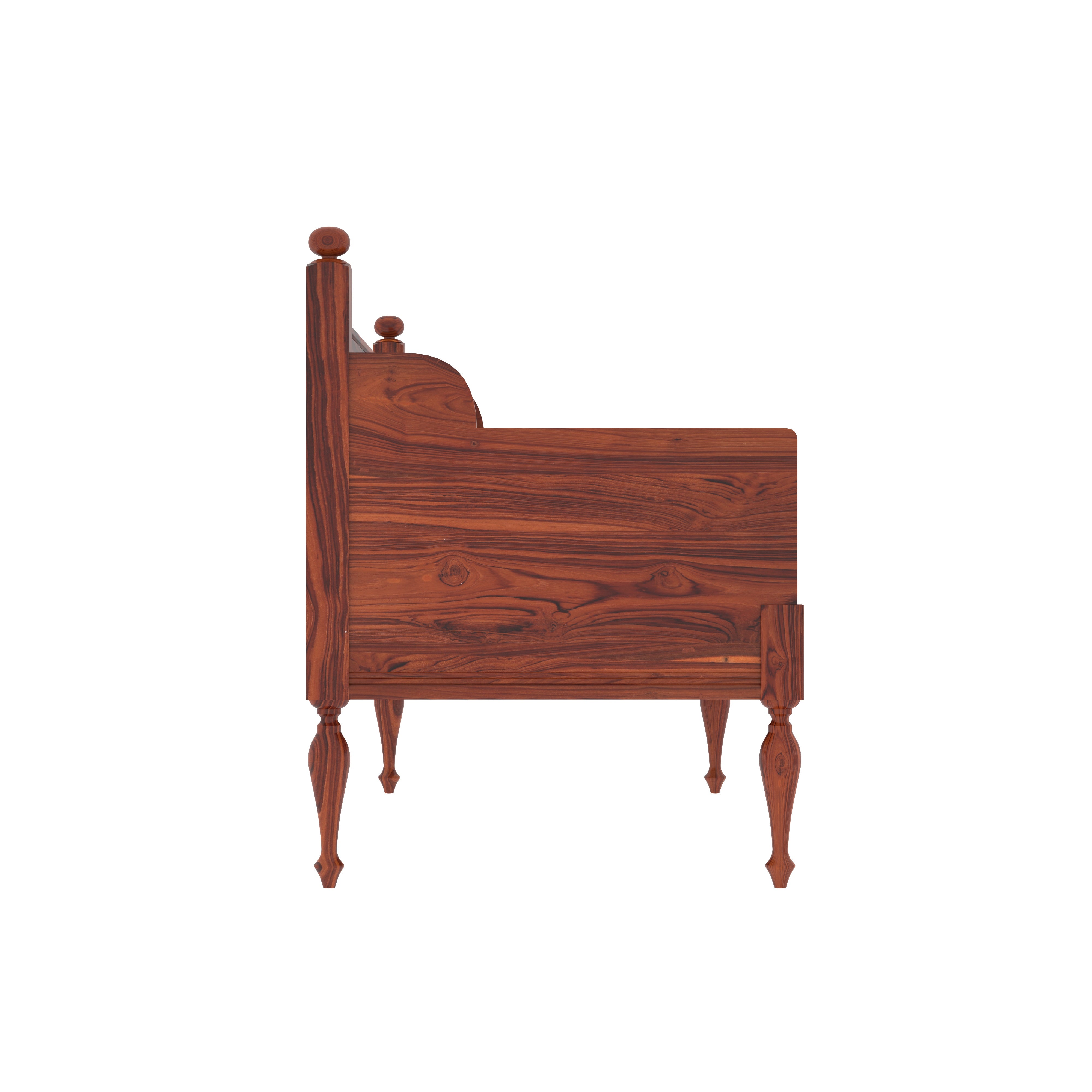 Southern East Light Finished Handmade Wooden Sofa With Duel Storage Drawers Sofa