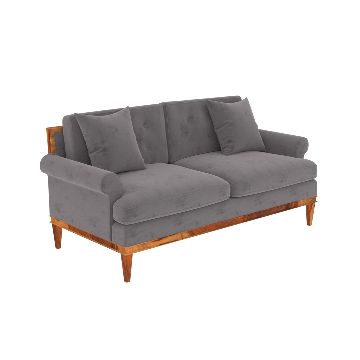 Ultra Glance Gray Shaded Premium 2 Seater Sofa Sofa