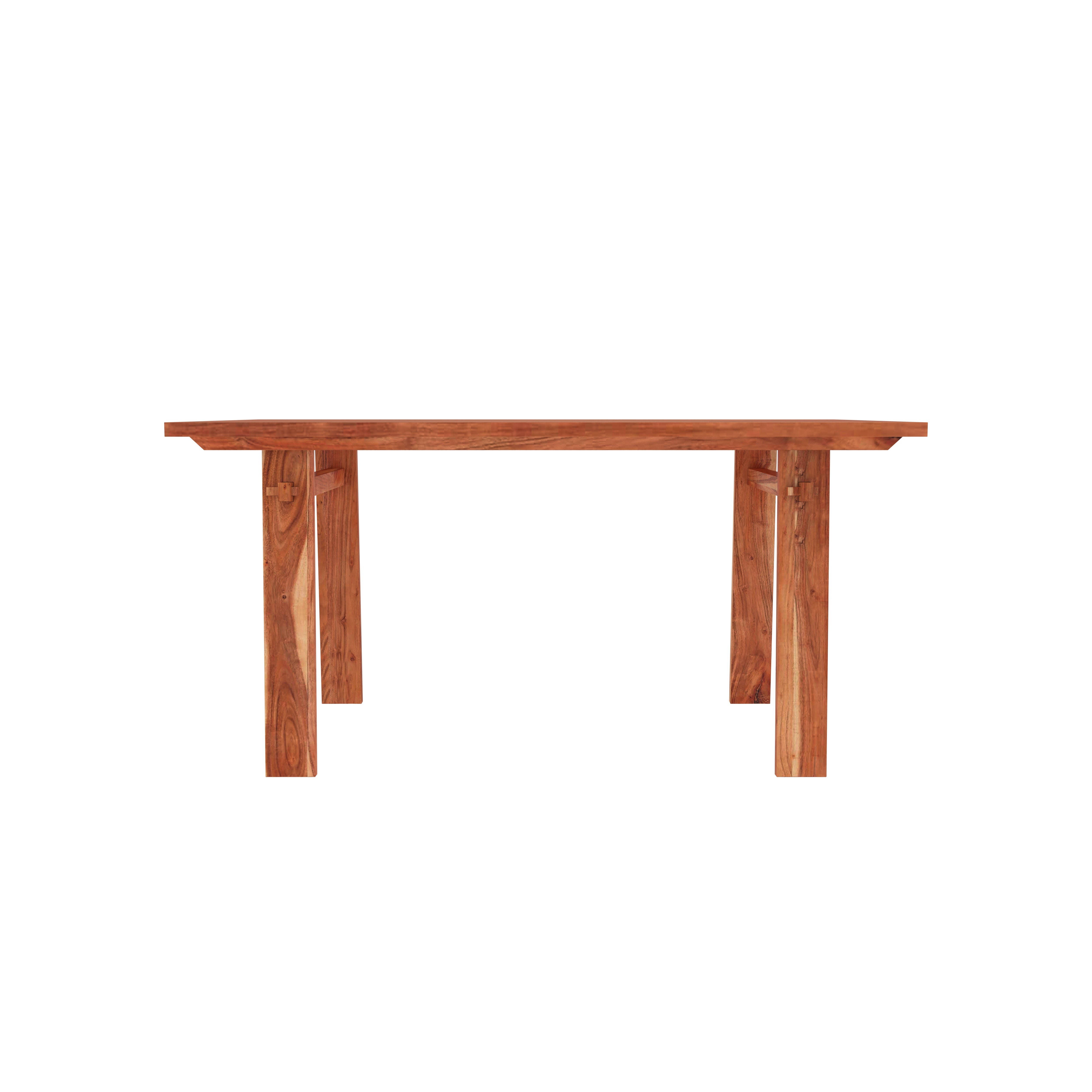 Contemporary Wooden Dining Table Set with 4 Cushioned Chairs – Sleek & Stylish Dining Set