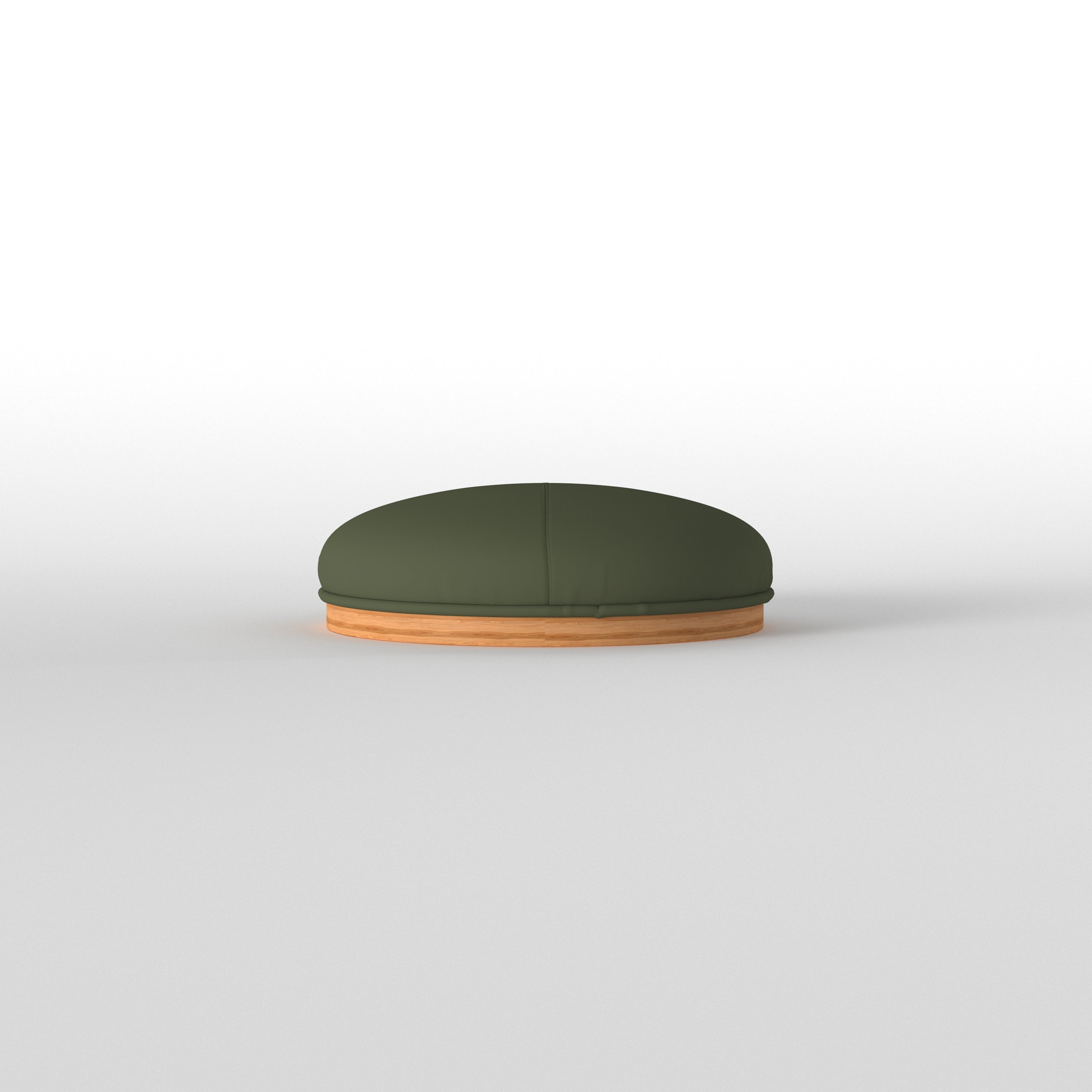 Low Profile Oval Dining Table with Tapered Legs
