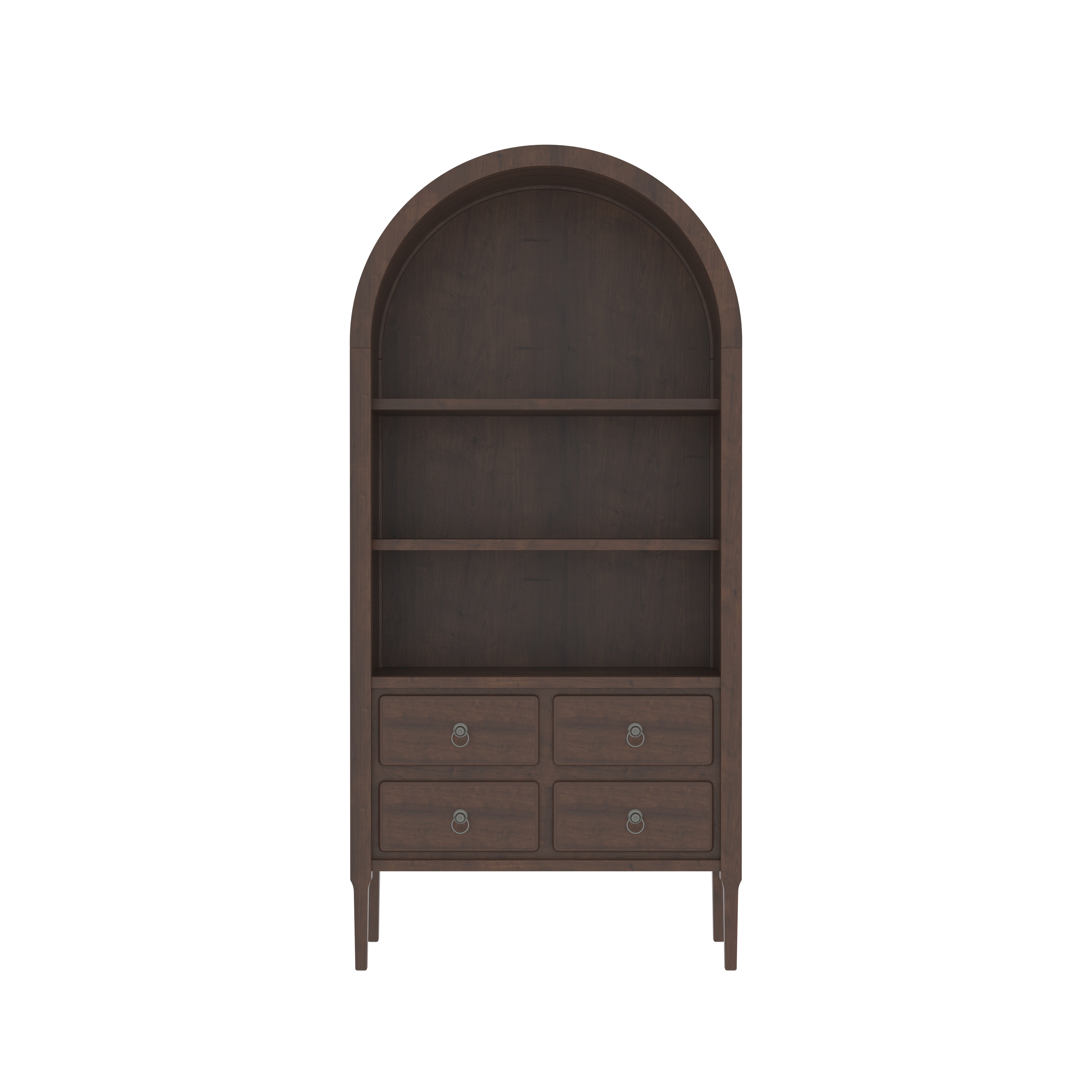 Bellarco Heritage European Luxury Wardrobe with Arched Open Shelving and Elegant Drawer Storage Wardrobe