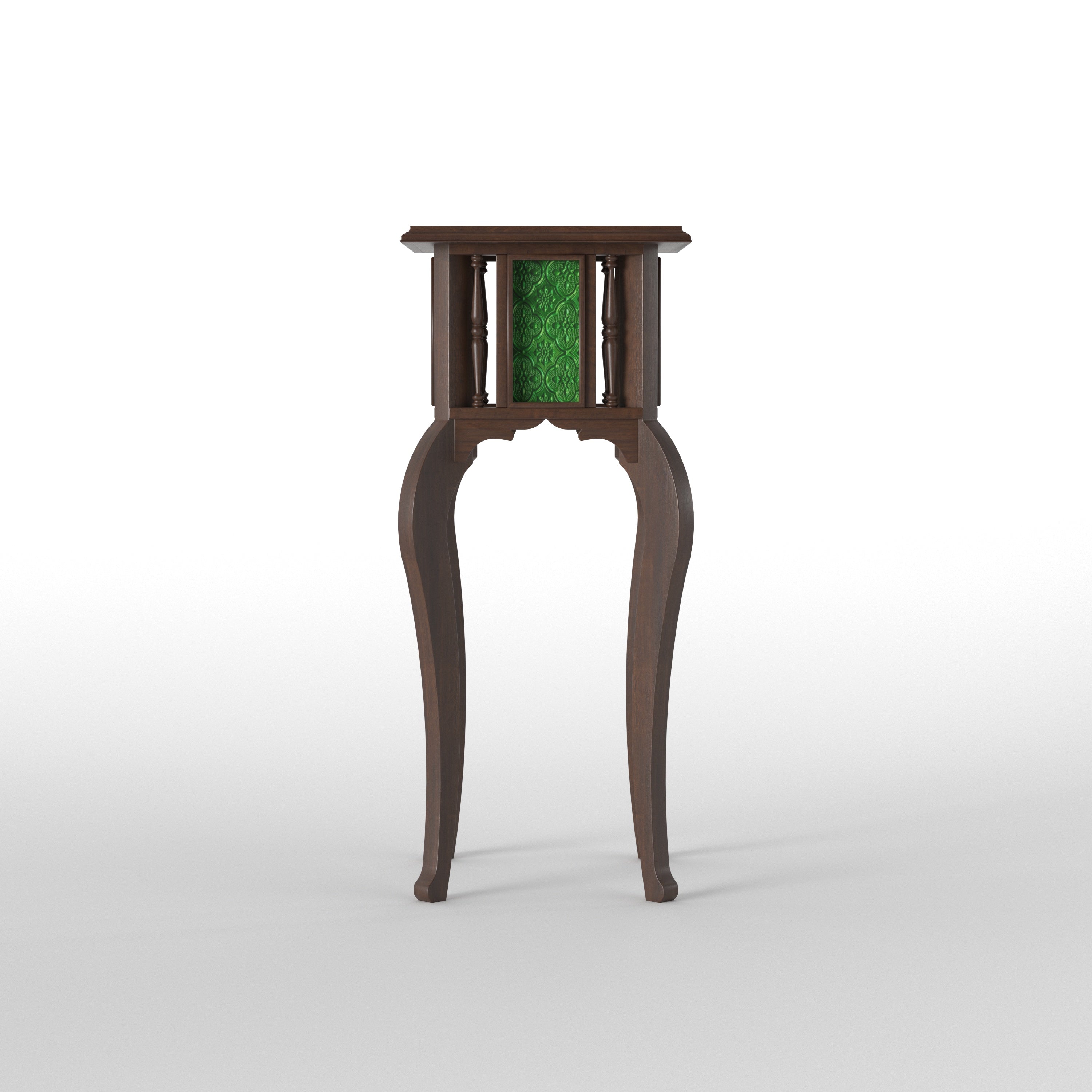 Mosaic Panel Pedestal Accent Table End Table