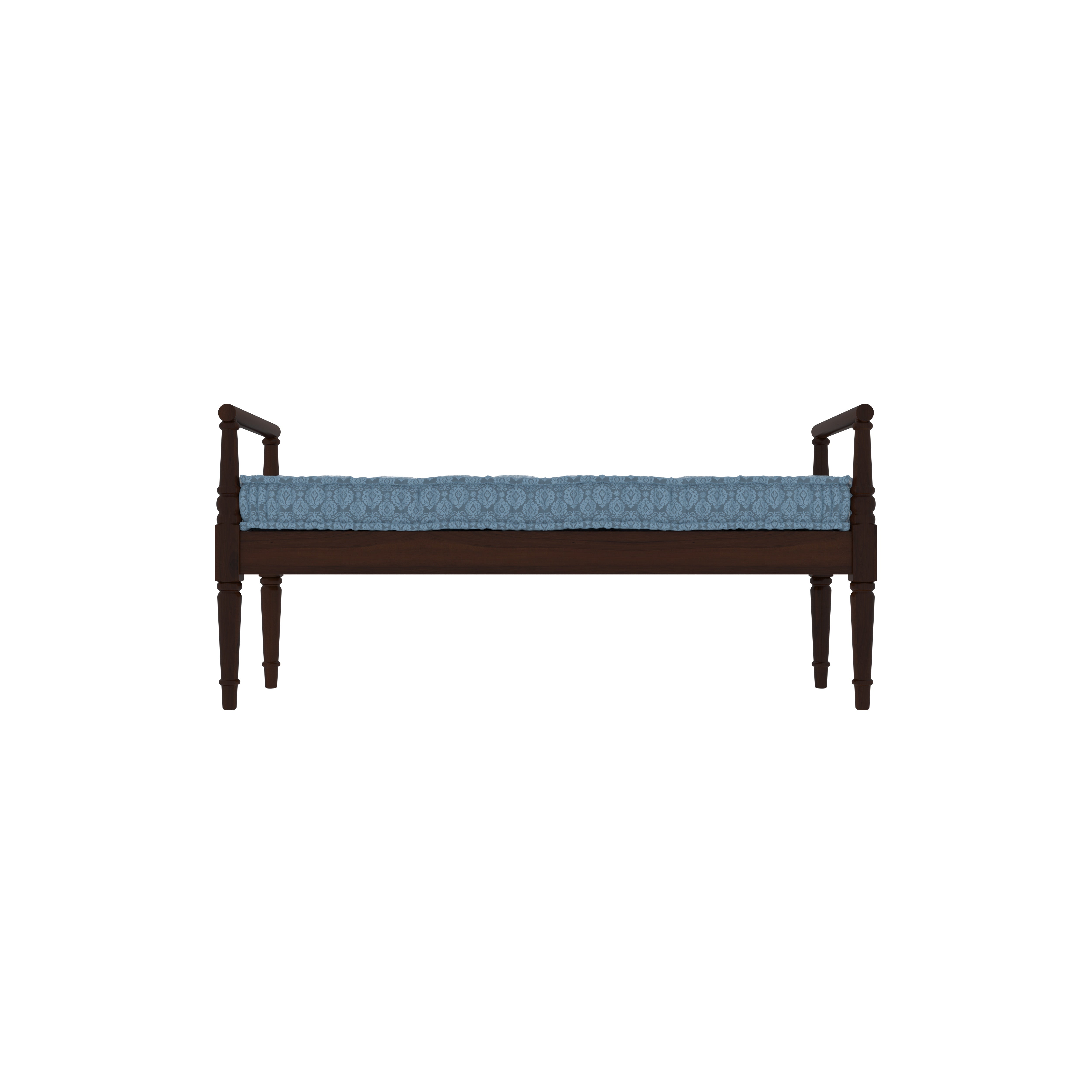 Classic Wooden Bench with Cushion | Handcrafted Design Bench