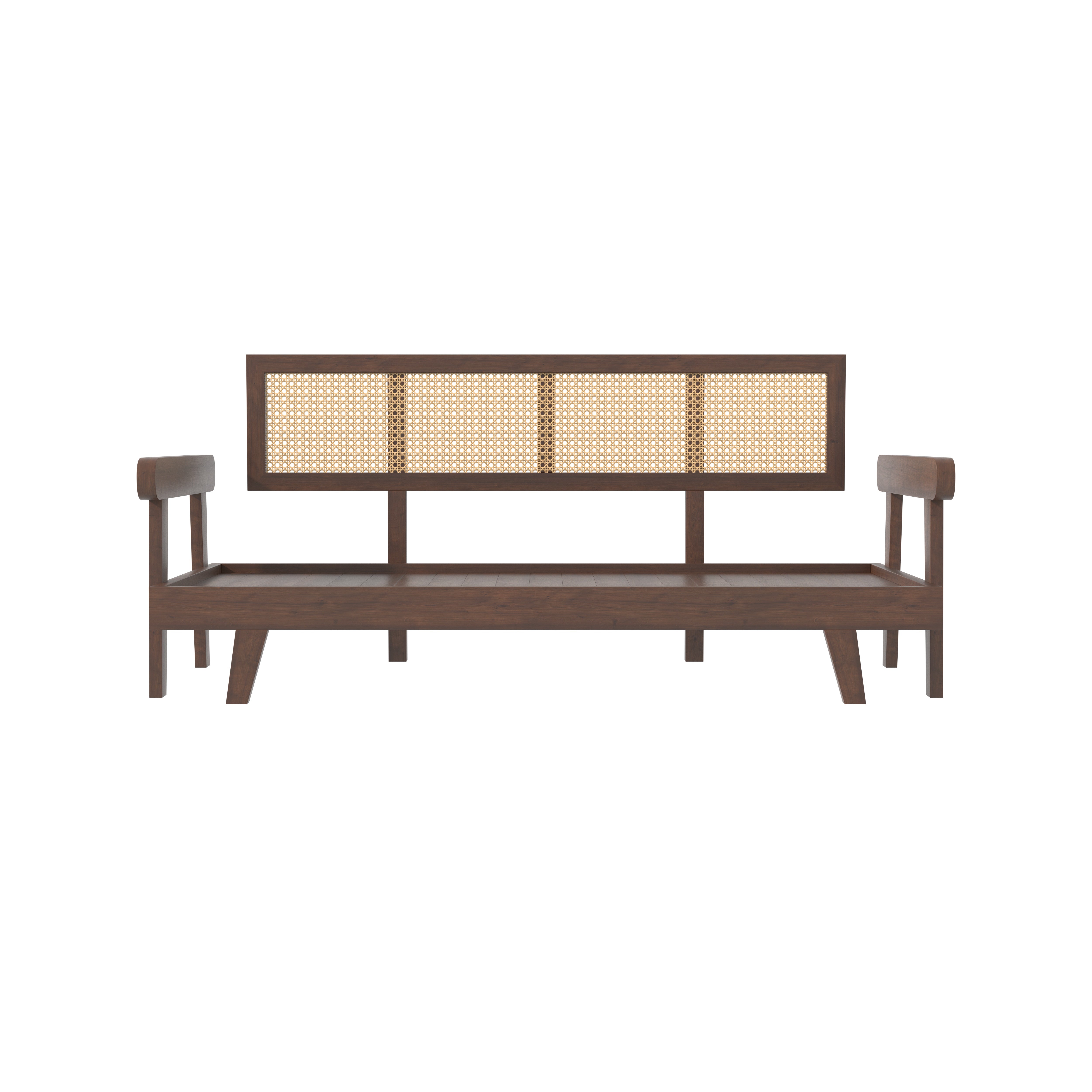 Signature Luxury Heritage Day Bed with Hand-Framed Backrest and Extendable Lounge Sofa cum bed