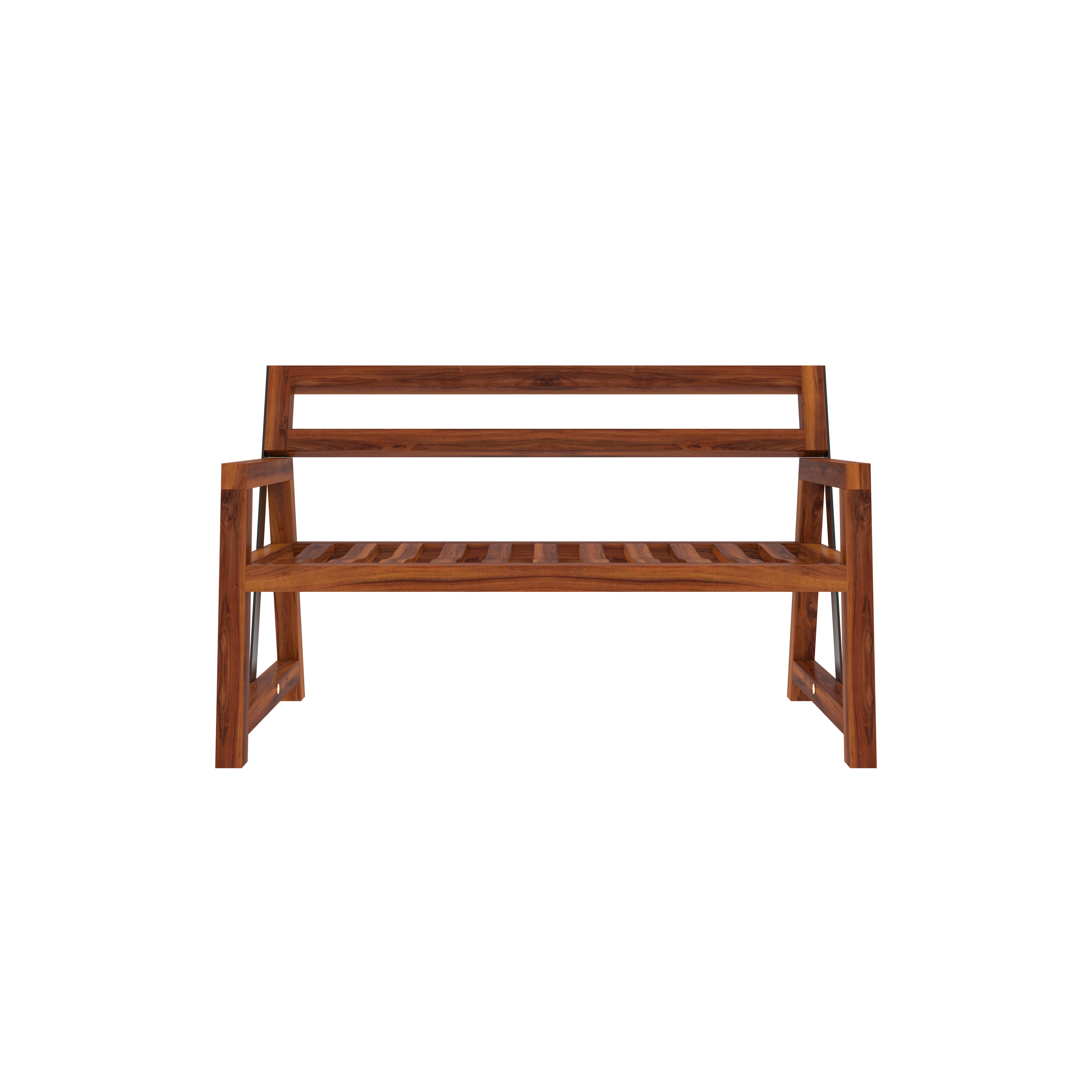 Reversible Back Wooden Garden Bench Bench