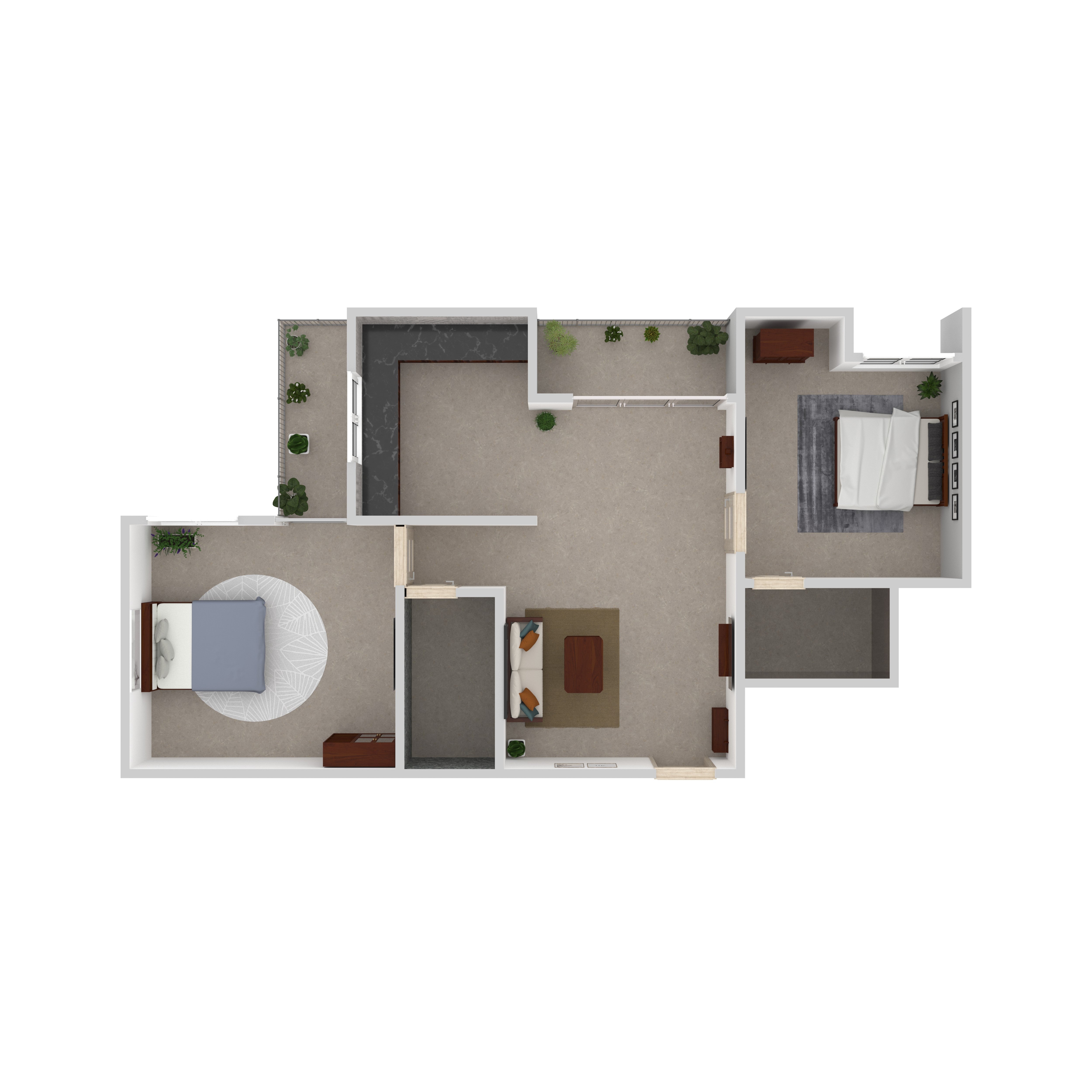 Cassius Furniture Room Set Flat Set