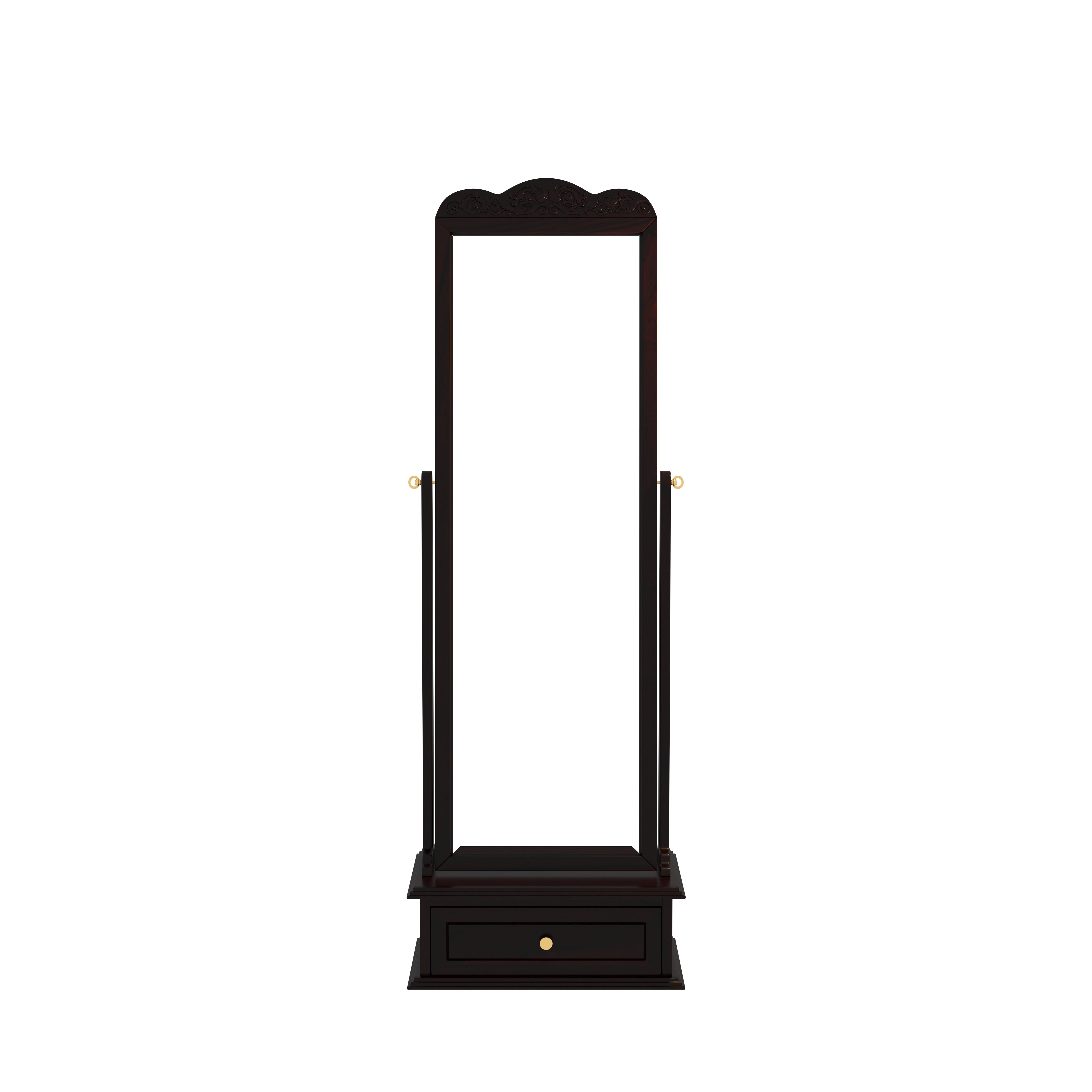 Handcrafted Solid Wood Standing Mirror Mirror