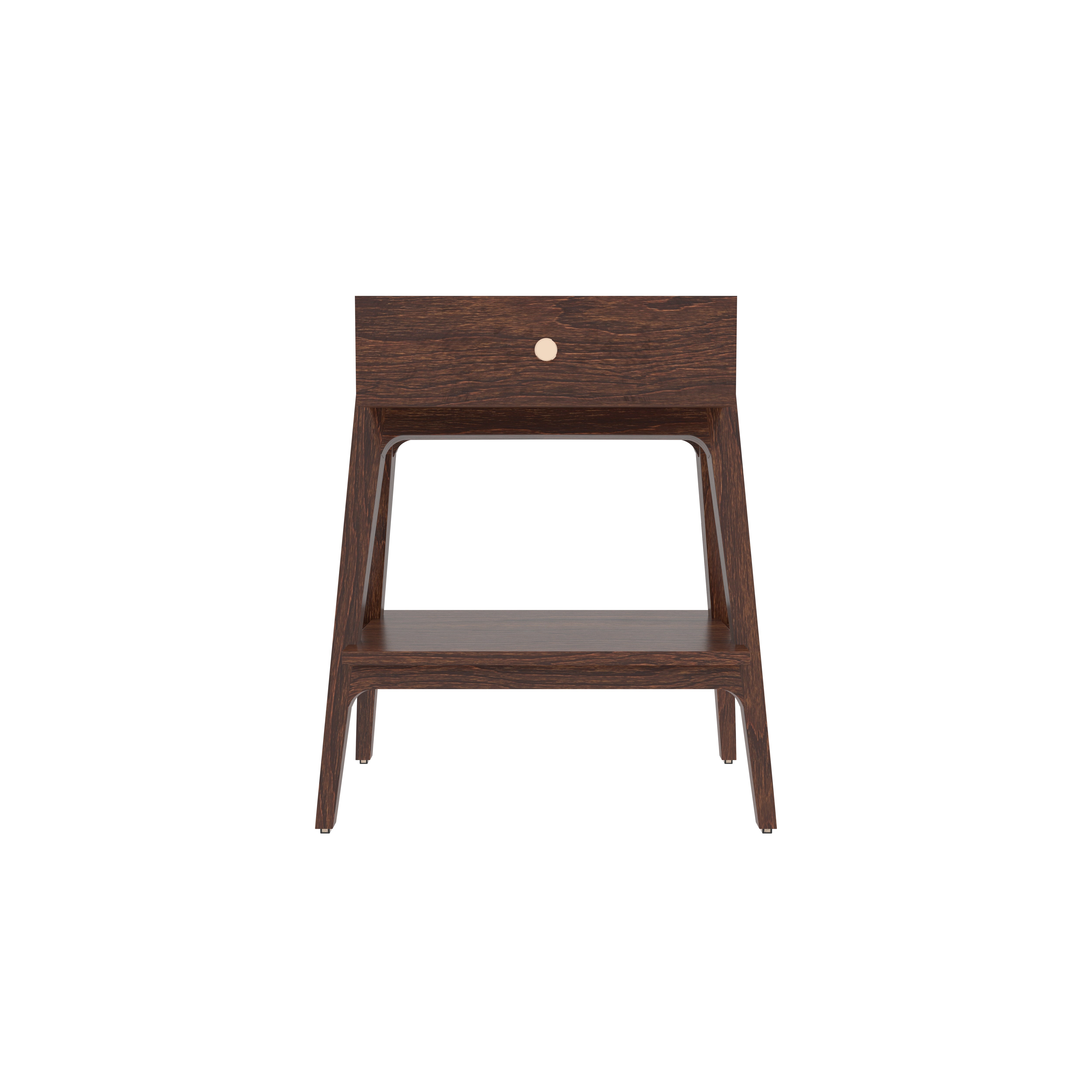 Modern Engineered Wood Nightstand with Drawer Bedside