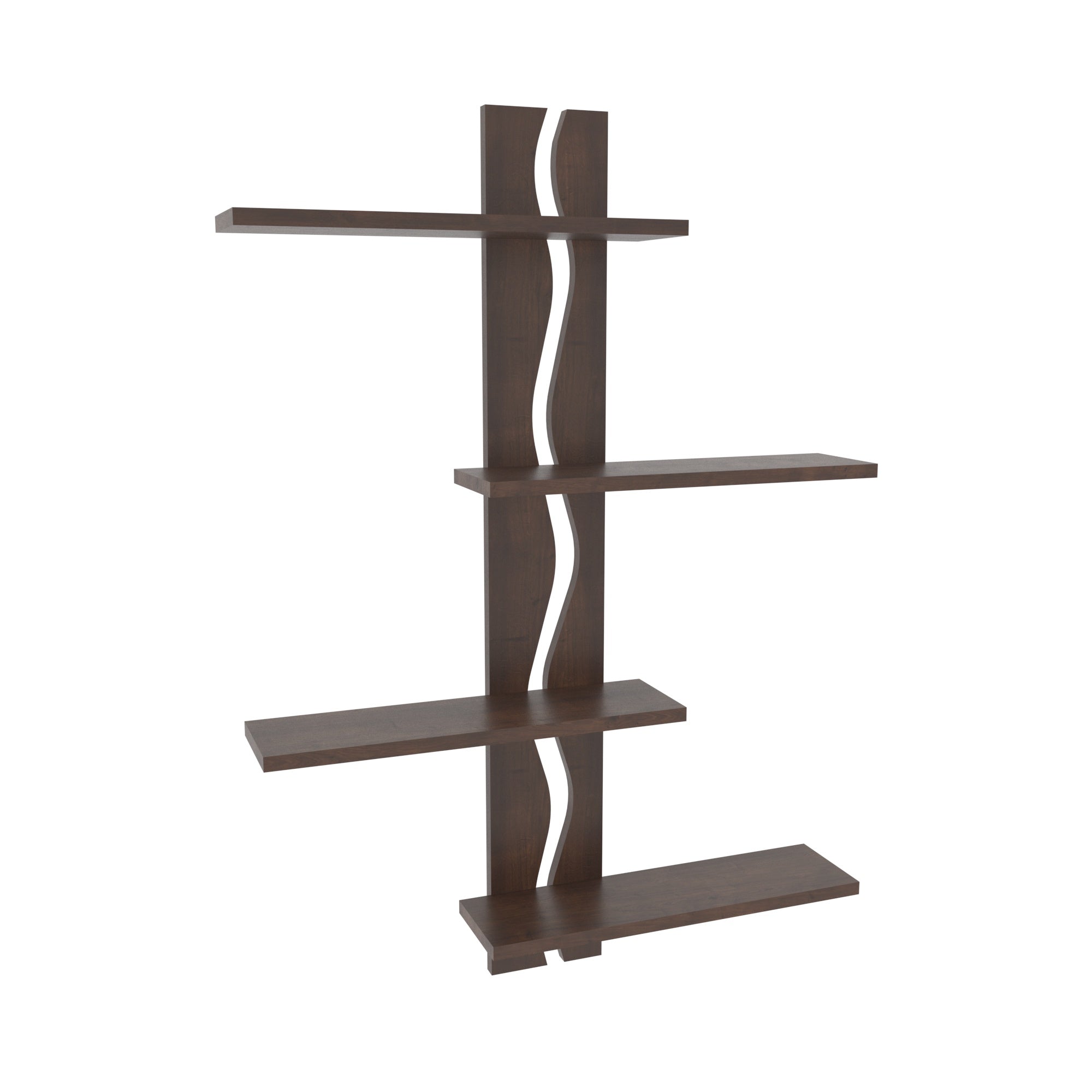 Modern Wave Wall Shelf Rack Wall Rack