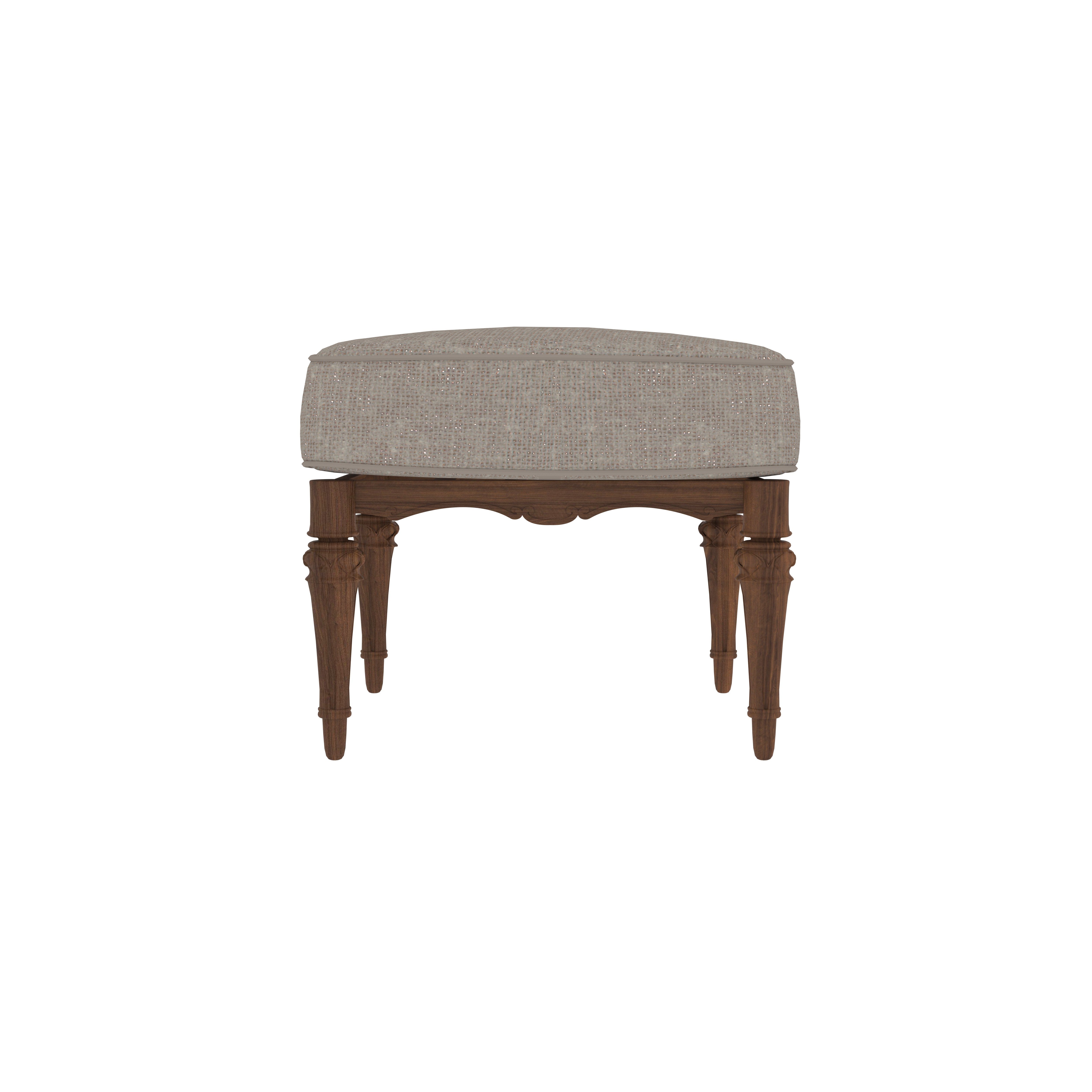 Japanese Style Low Dining Table with 4 Upholstered Floor Stools Set Dining Set