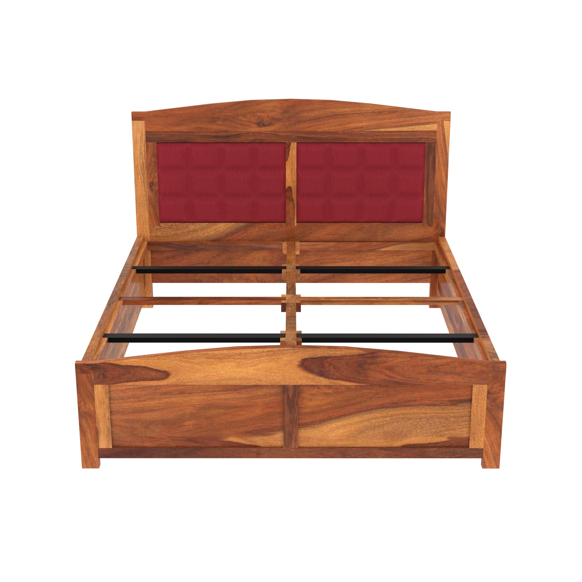 Wooden Classical Upholstered Bed (Sheesham Wood) Bed