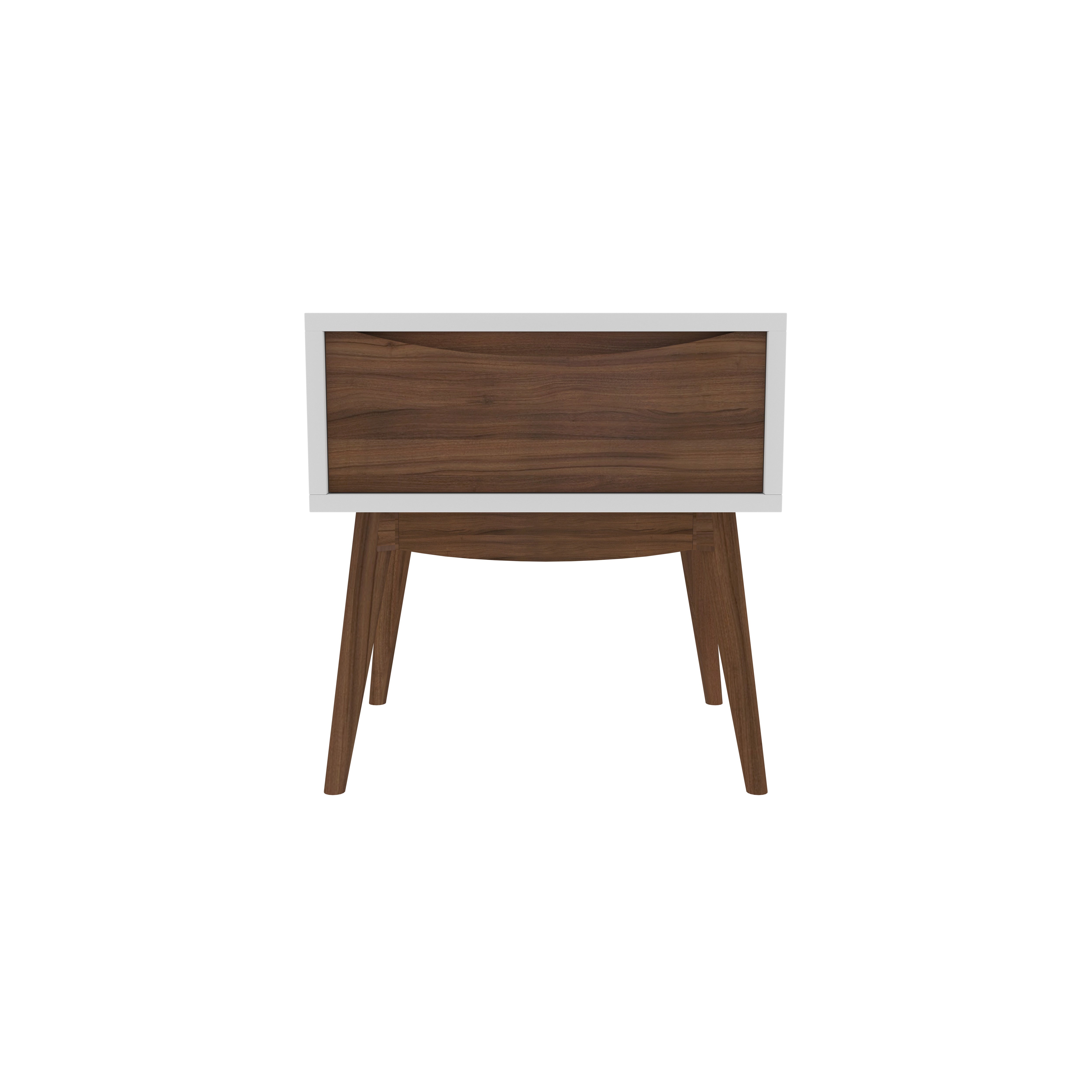 Mid-Century Modern Bedside Table with Single Drawer Bedside