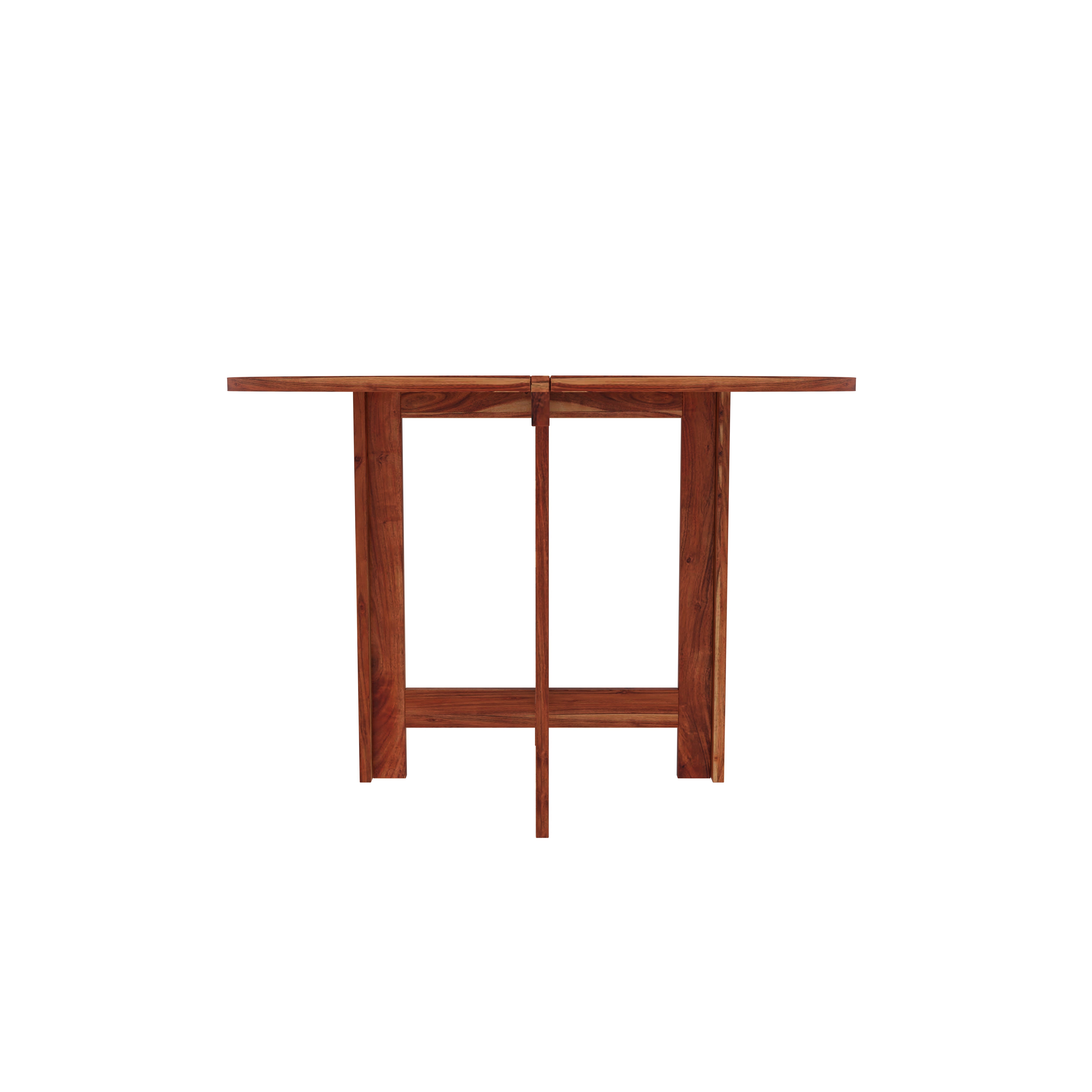 Modern Round Wooden Dining Table Set for 4 – Space-Saving Design with Stylish Chairs Dining Set