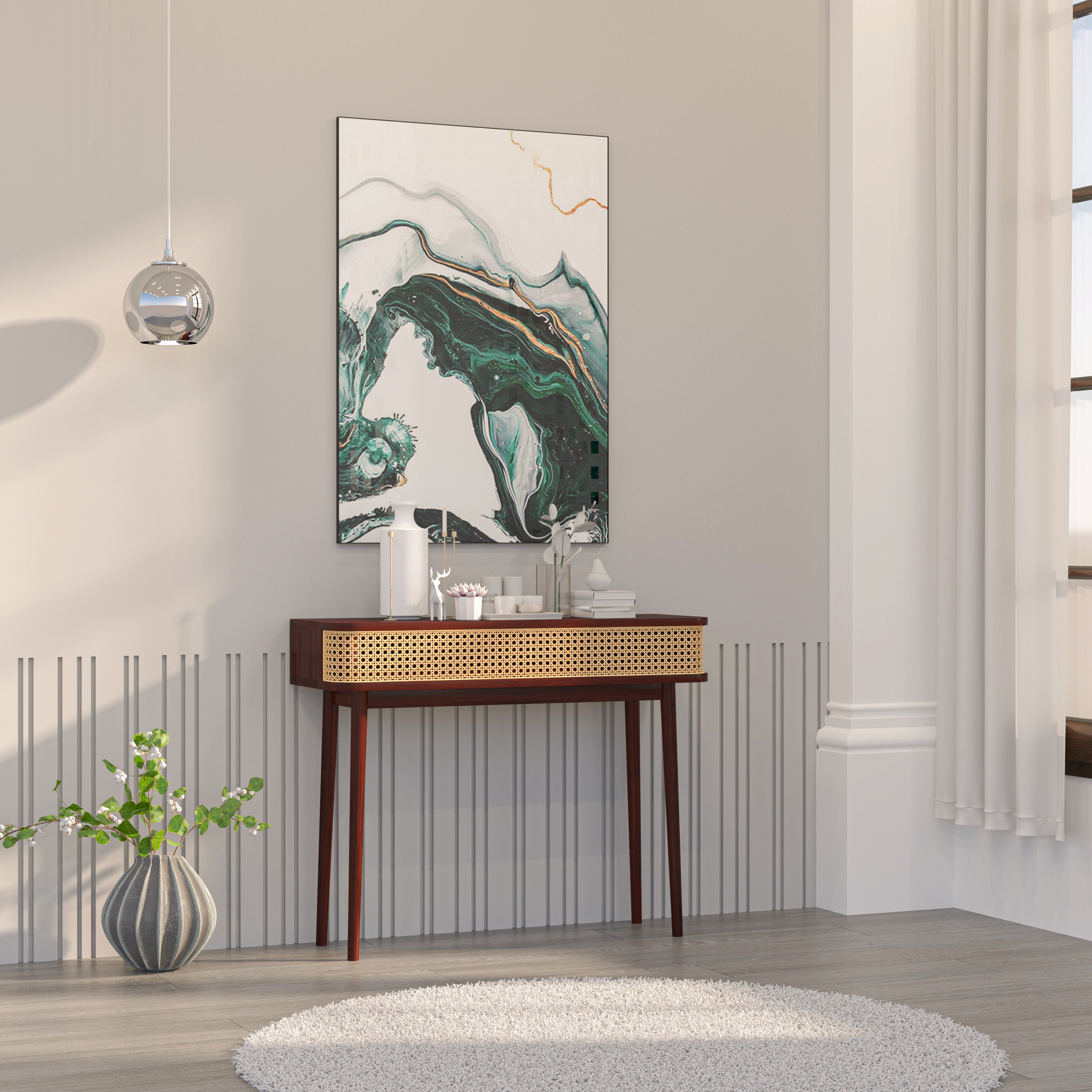 Dios Classic Montage Finished Wooden Handmade Console Table Console Table