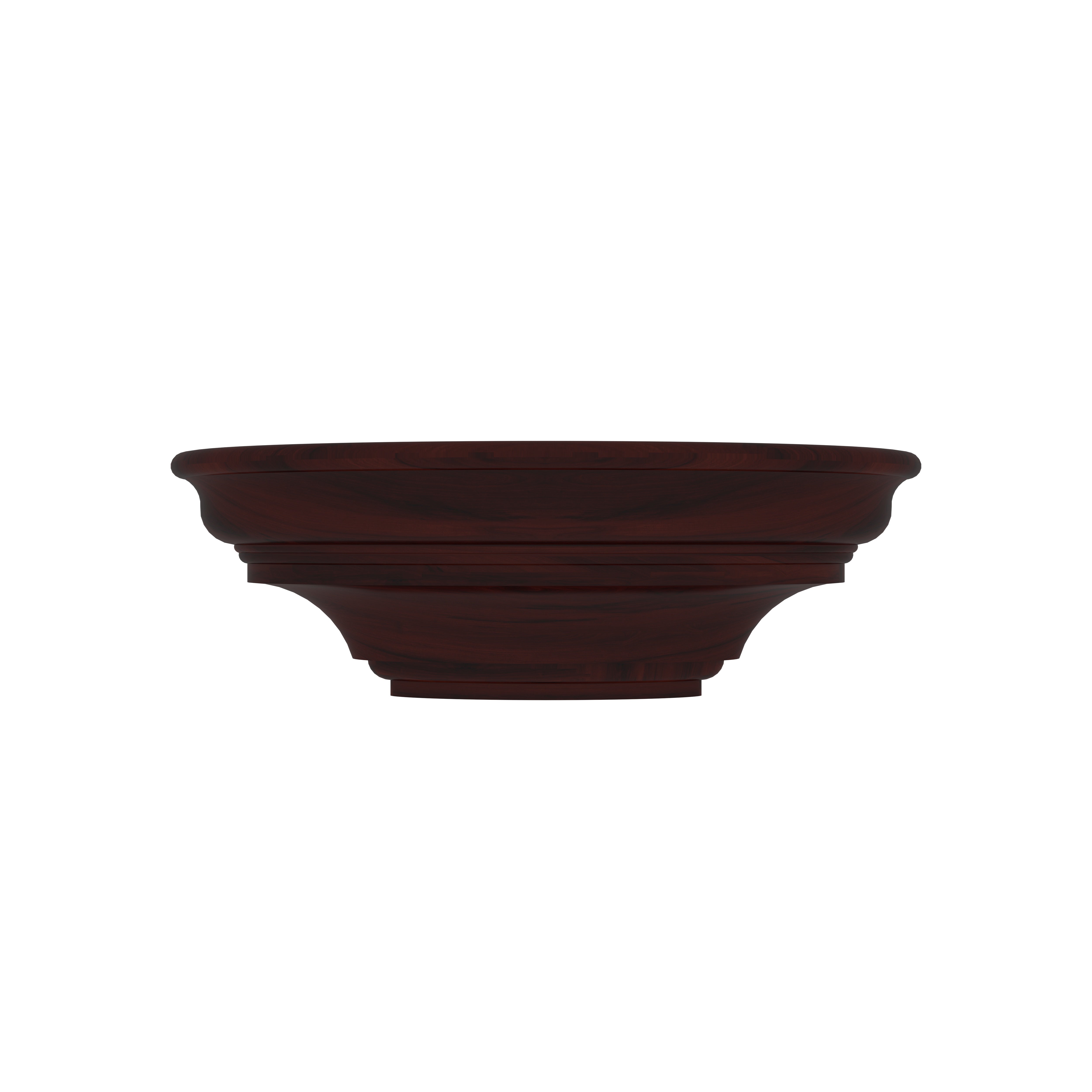 Half-Moon Wall Mounted Wooden Shelf – Layered Edge Design Wall Rack