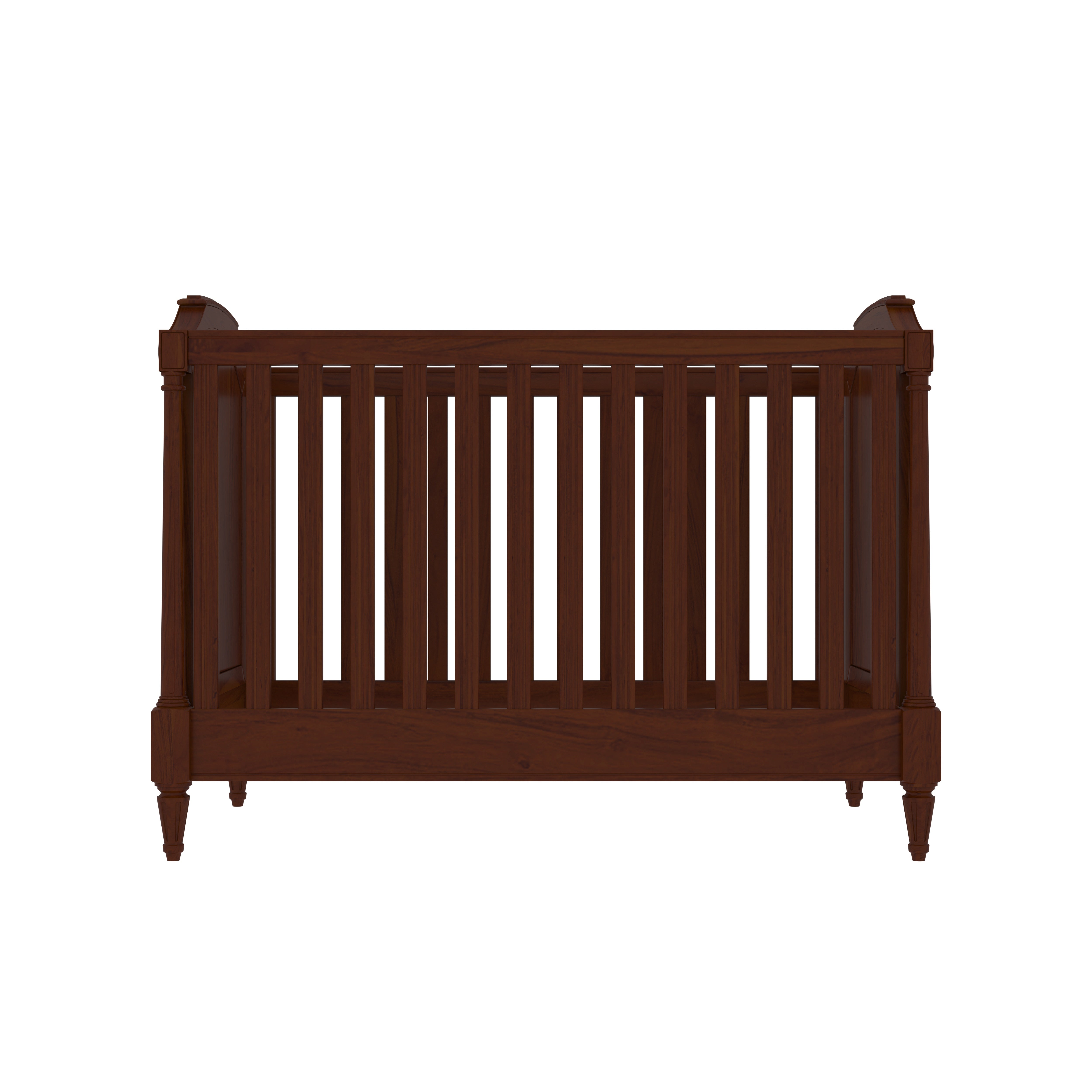 Antique Richard Brown Finished Wooden Handmade Cradle Cradle