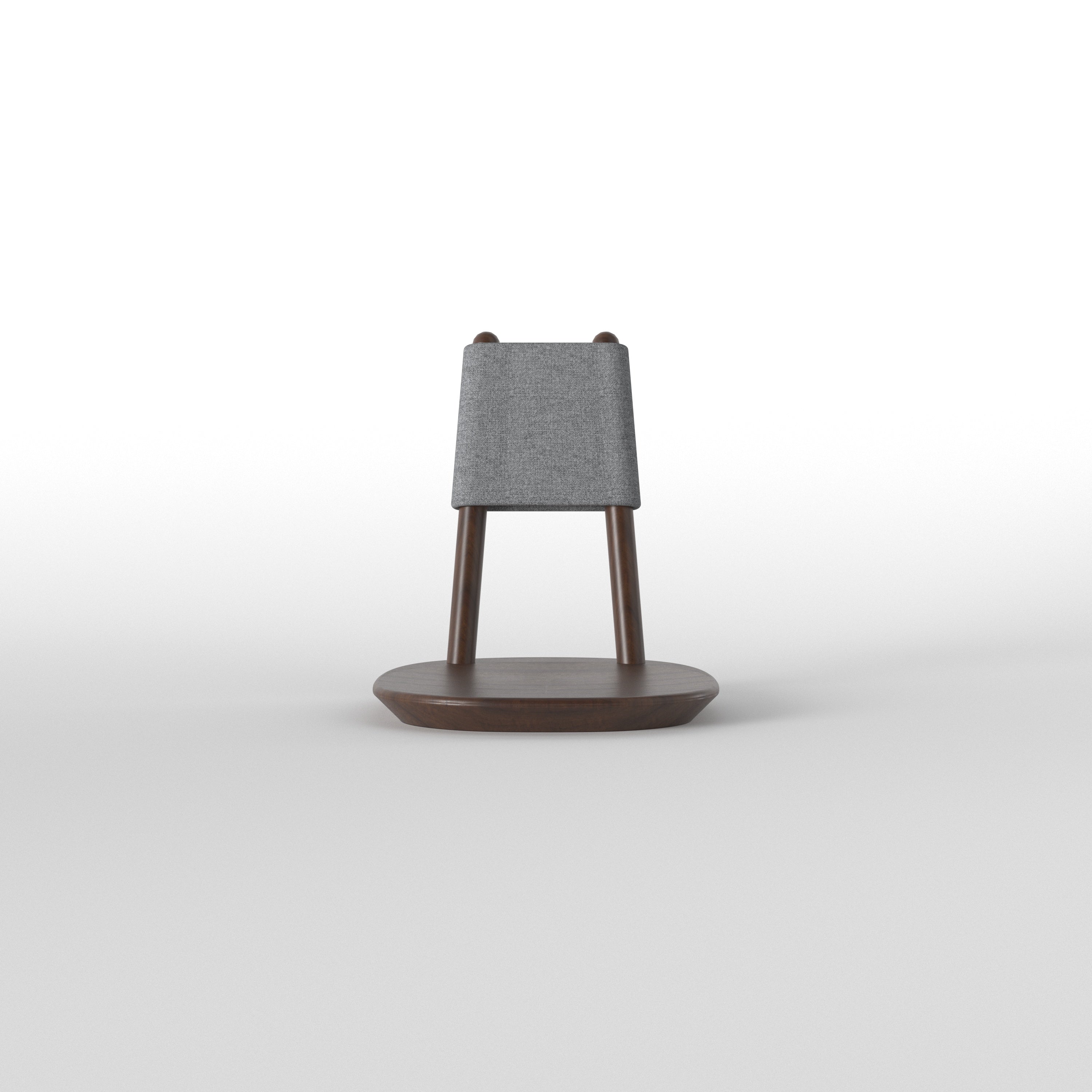 Japanese-Inspired Square Dining Table with Rounded Frame