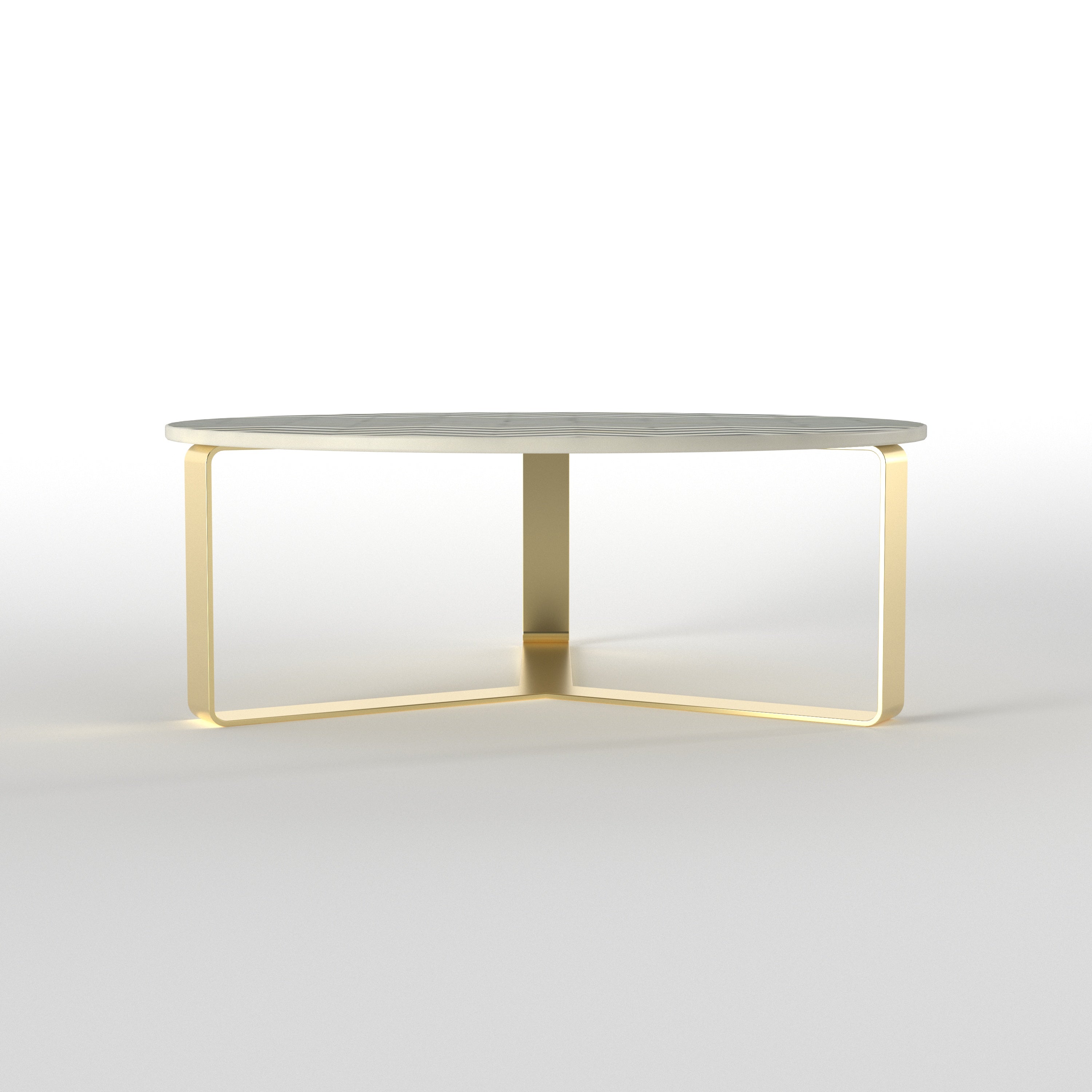 Chevron Pattern Coffee Table - Contemporary Fusion Design Coffee Table