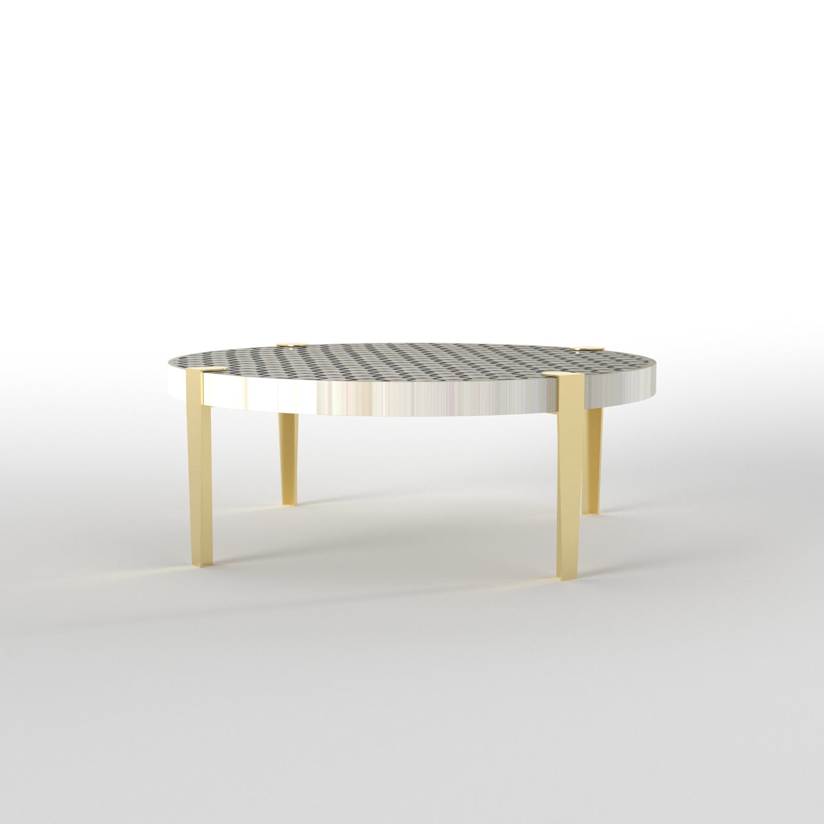 Honeycomb Pattern Coffee Table - Modern Painting Design Coffee Table