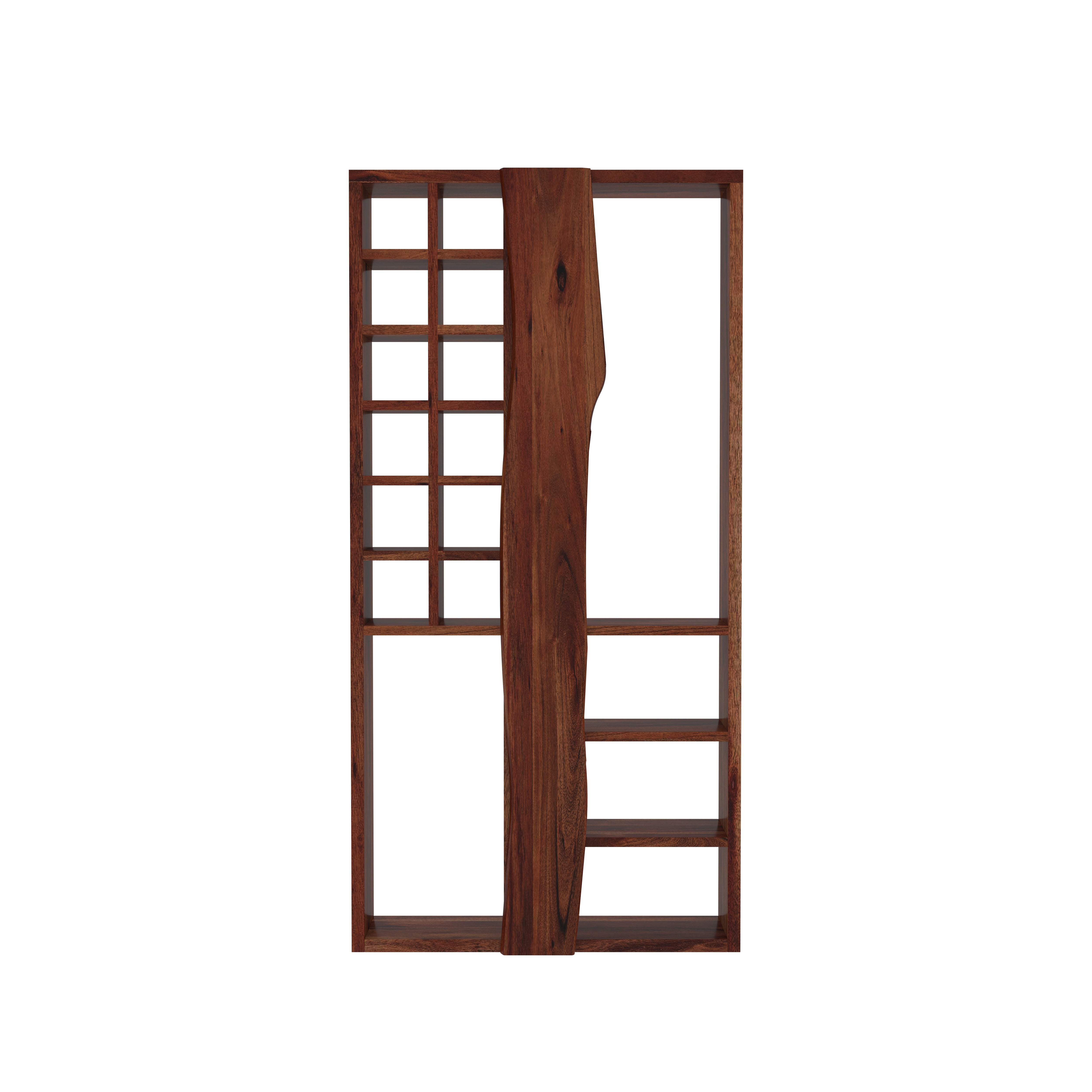 Wall-Mounted Display Shelf with Mixed Compartments Wall Rack