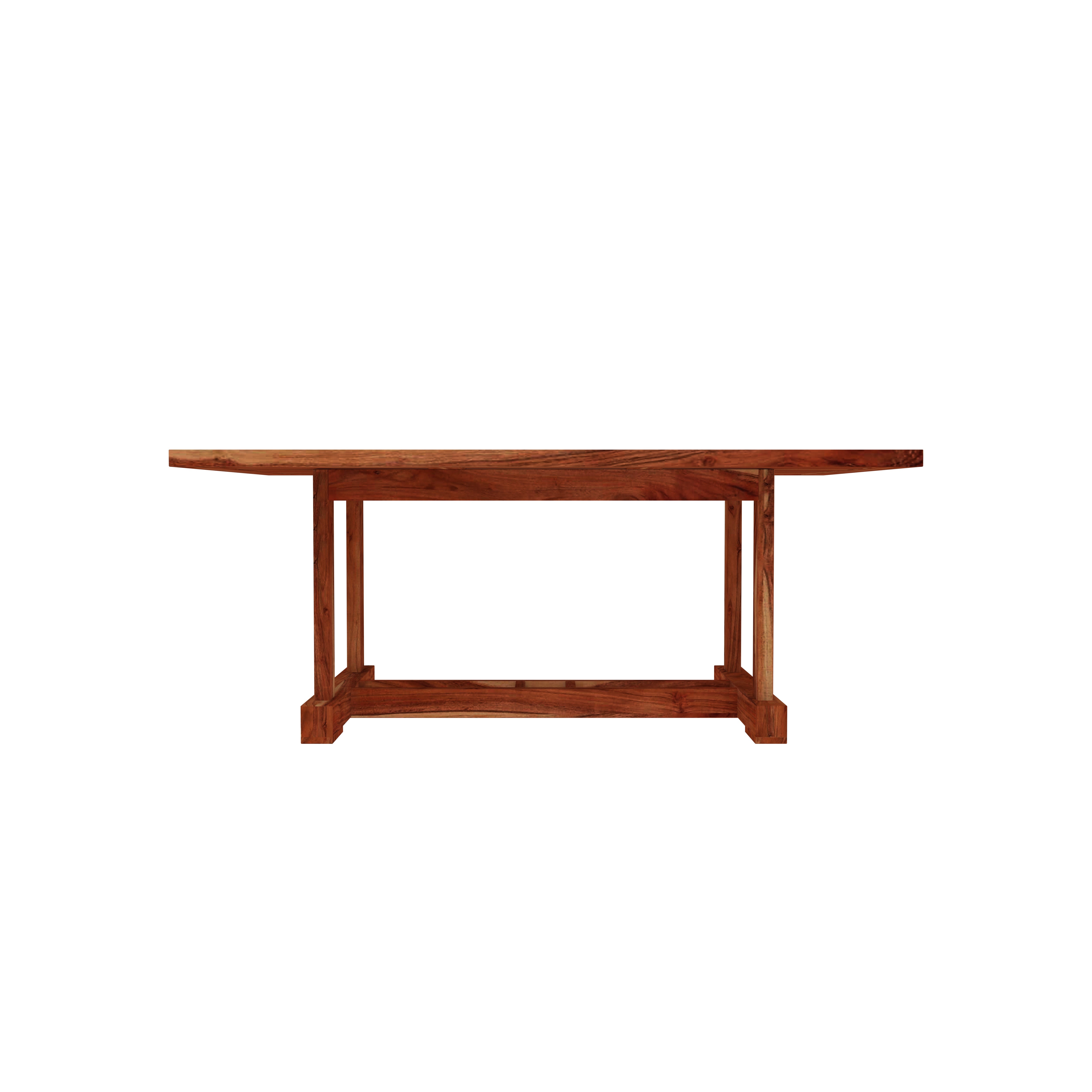 Solid Wood Dining Table Set for 4 – Sturdy & Stylish with Slatted Chairs Dining Set