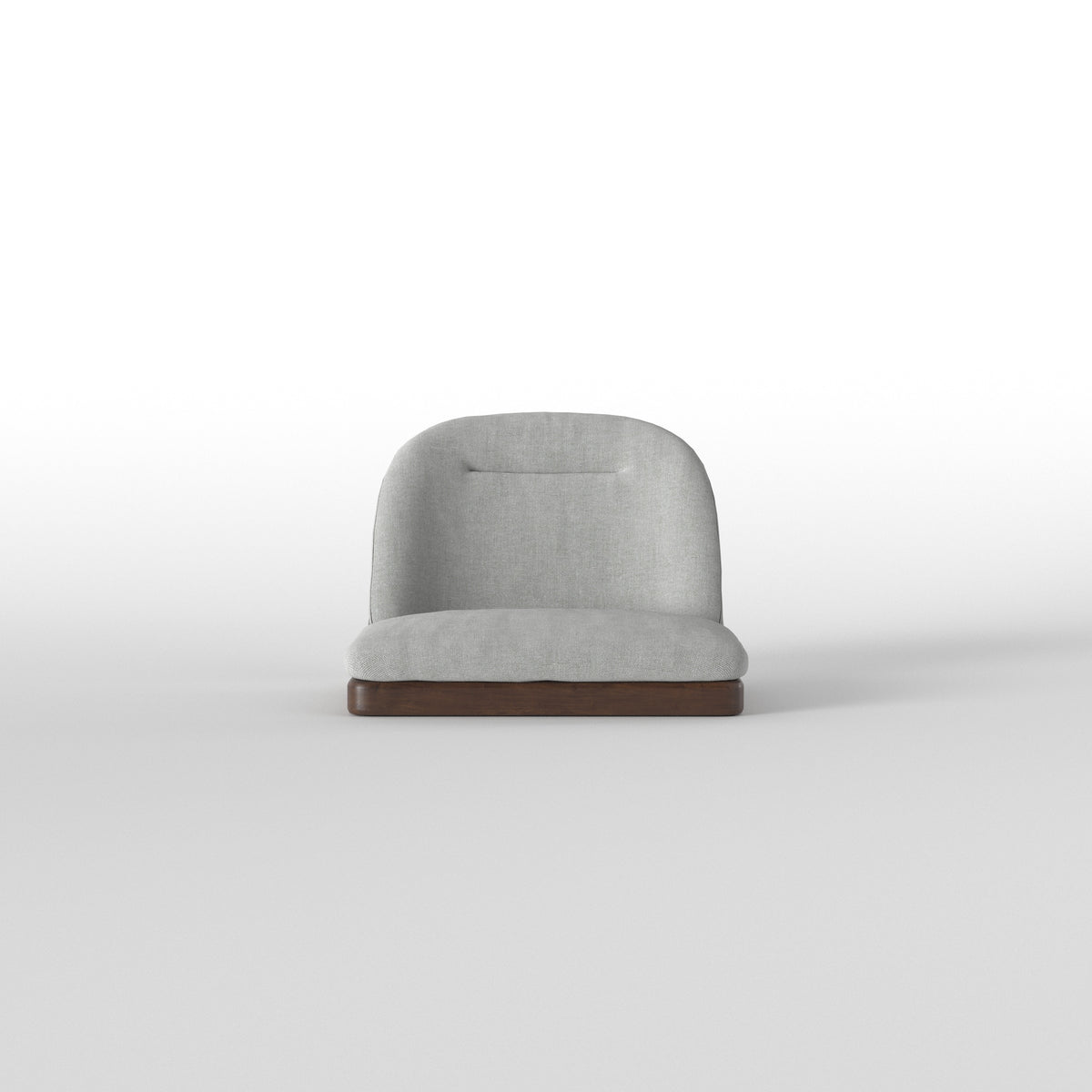 Square Dining Table with Sculpted Low-Profile Seating