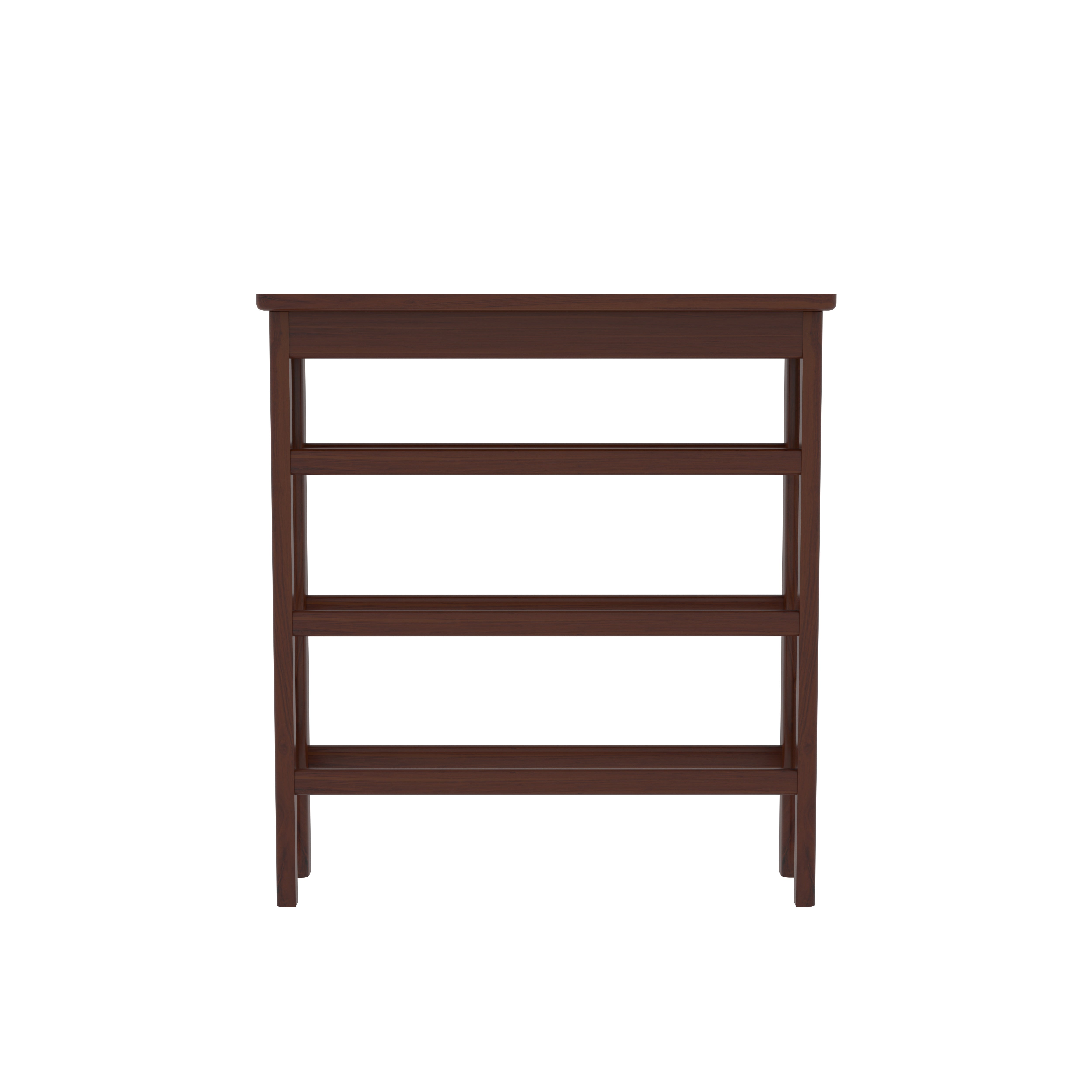 Compact Wooden Shoe Rack with Open Shelves Shoe rack