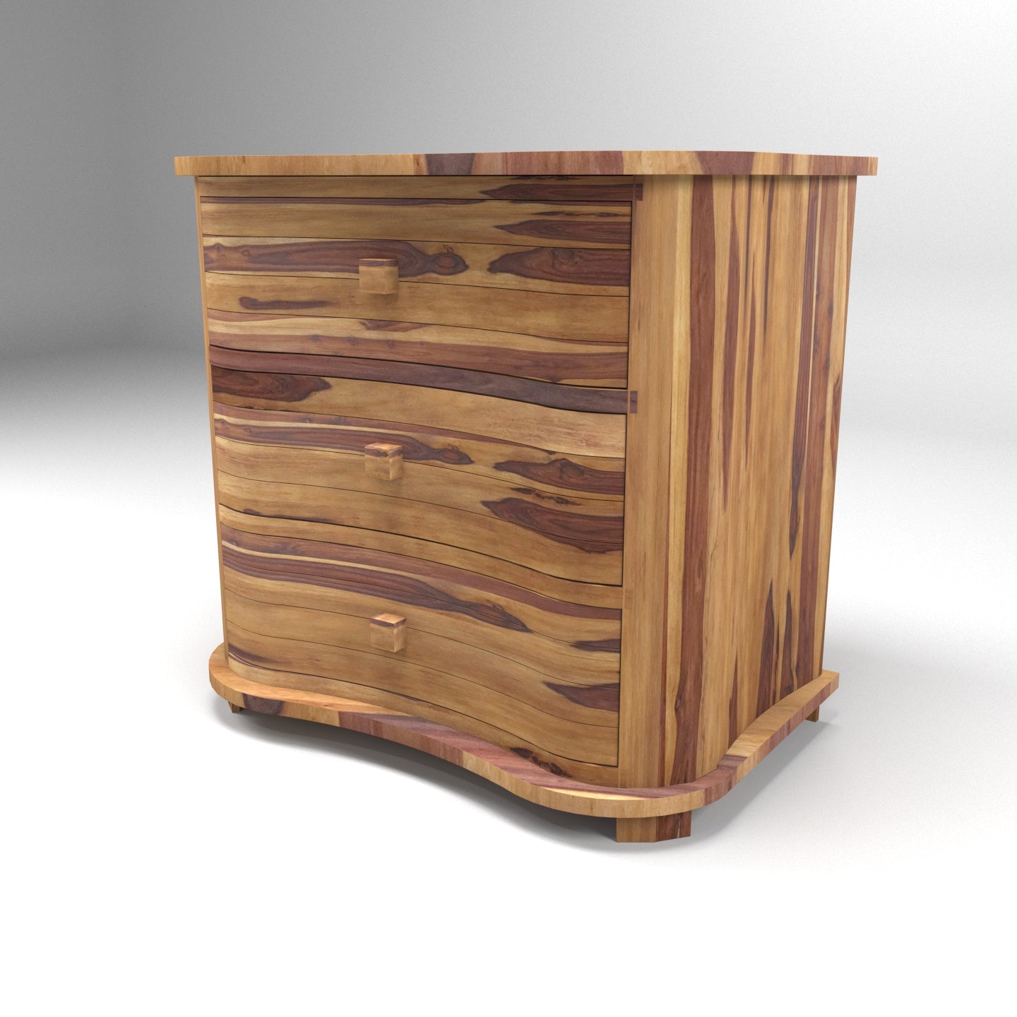 Sheesham Wood Cabinet With 4 Drawer Cupboard