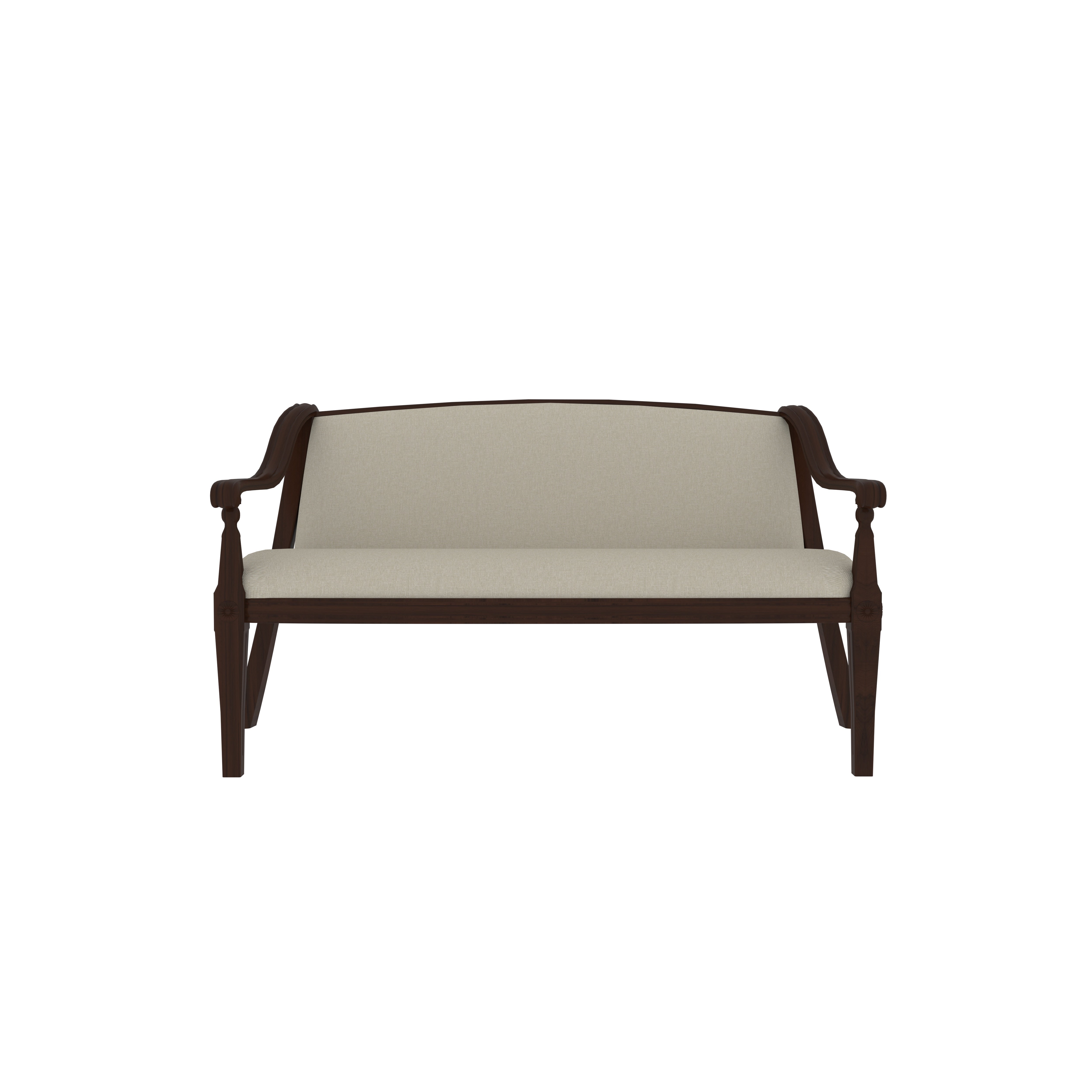 Verior Solid Wooden Love Sofa Sofa