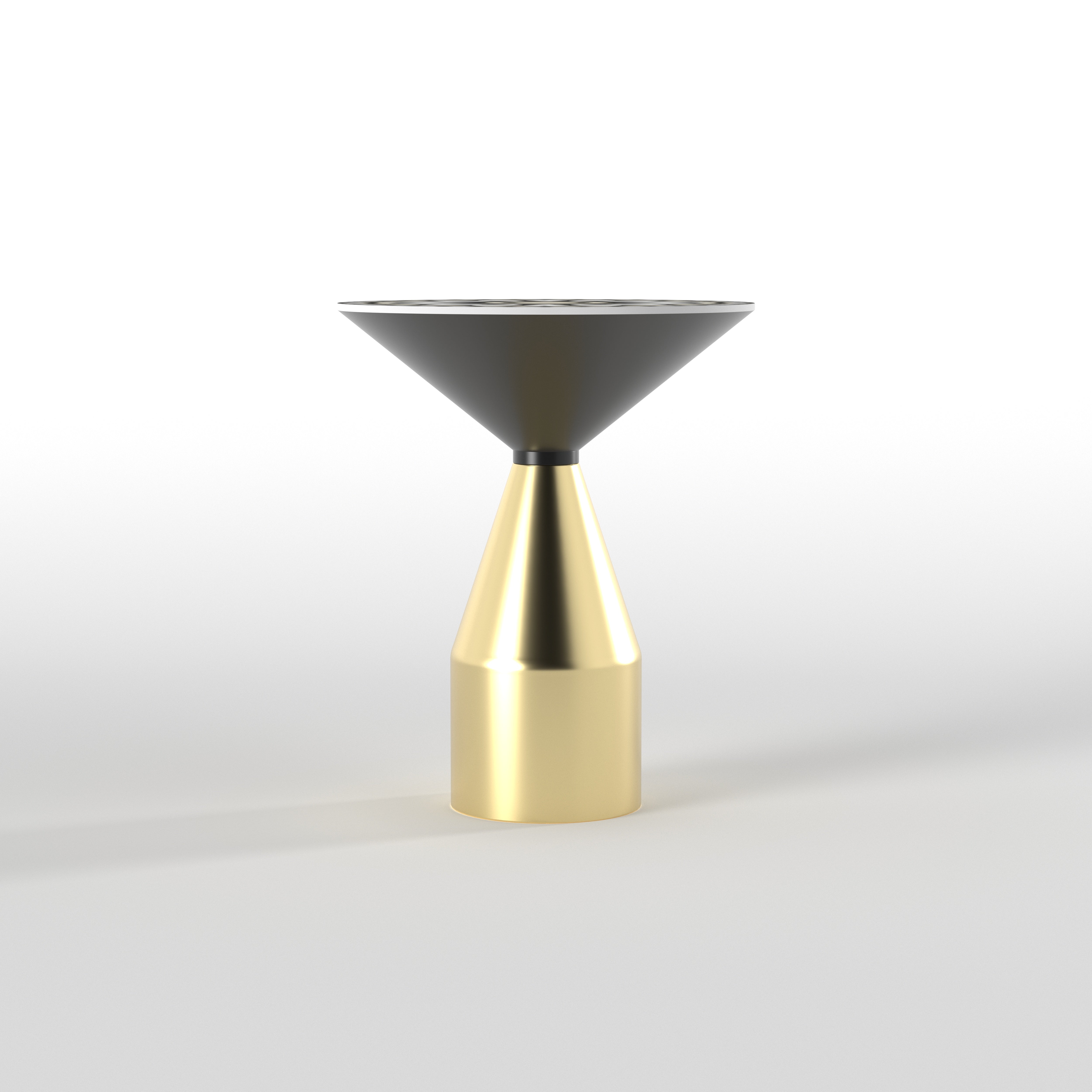 Compass Rose End Table - Hand-Painted Navigational Design End Table